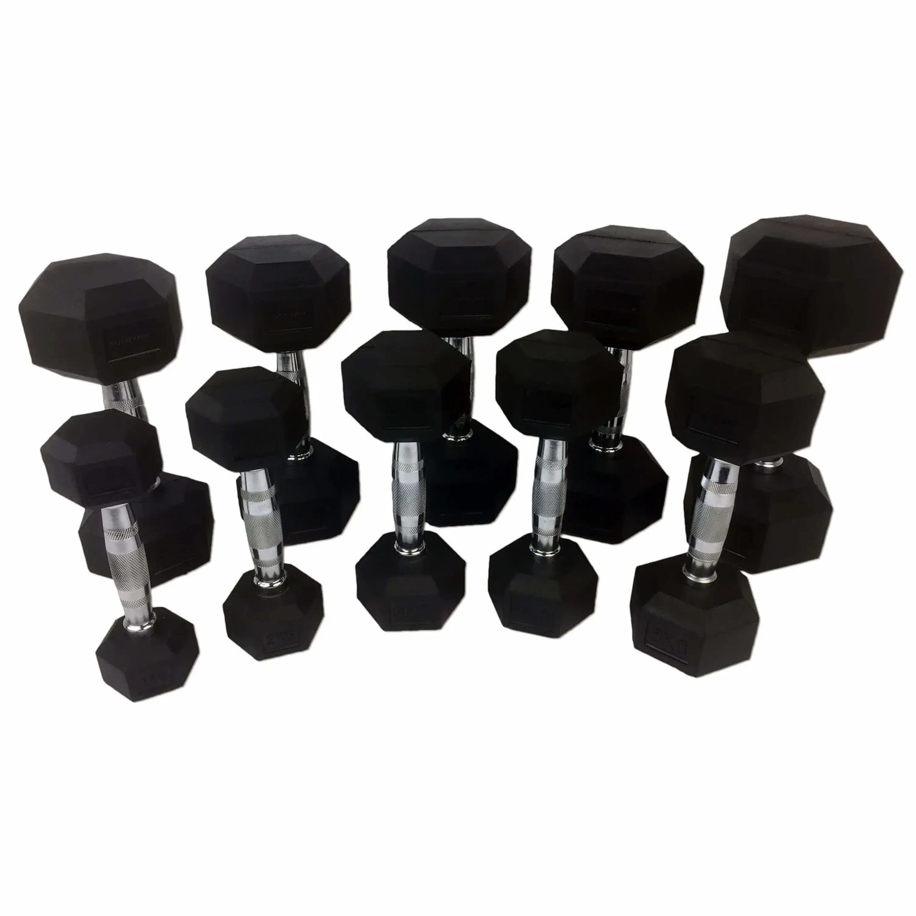 Sport-Knight® Kurzhantel Gummierte Kurzhanteln im Set, 1 - 20 kg, ergonomisch & geräuscharm, (Hantelset, Set 1: 1-10 kg, Set 2: 12-20 kg)