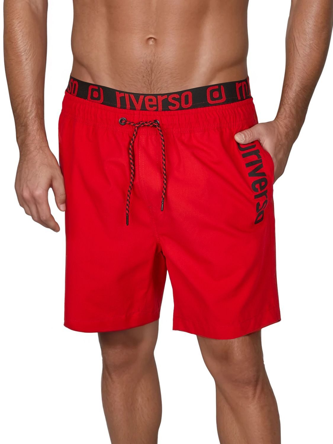 riverso Badeshorts Herren Badehose RIVBobby Regular Fit (1-St) Sportshorts mit Kordelzug