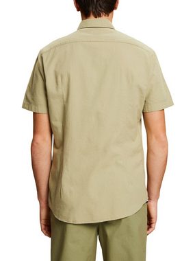Esprit Kurzarmhemd Button-Down-Hemd aus Baumwolle