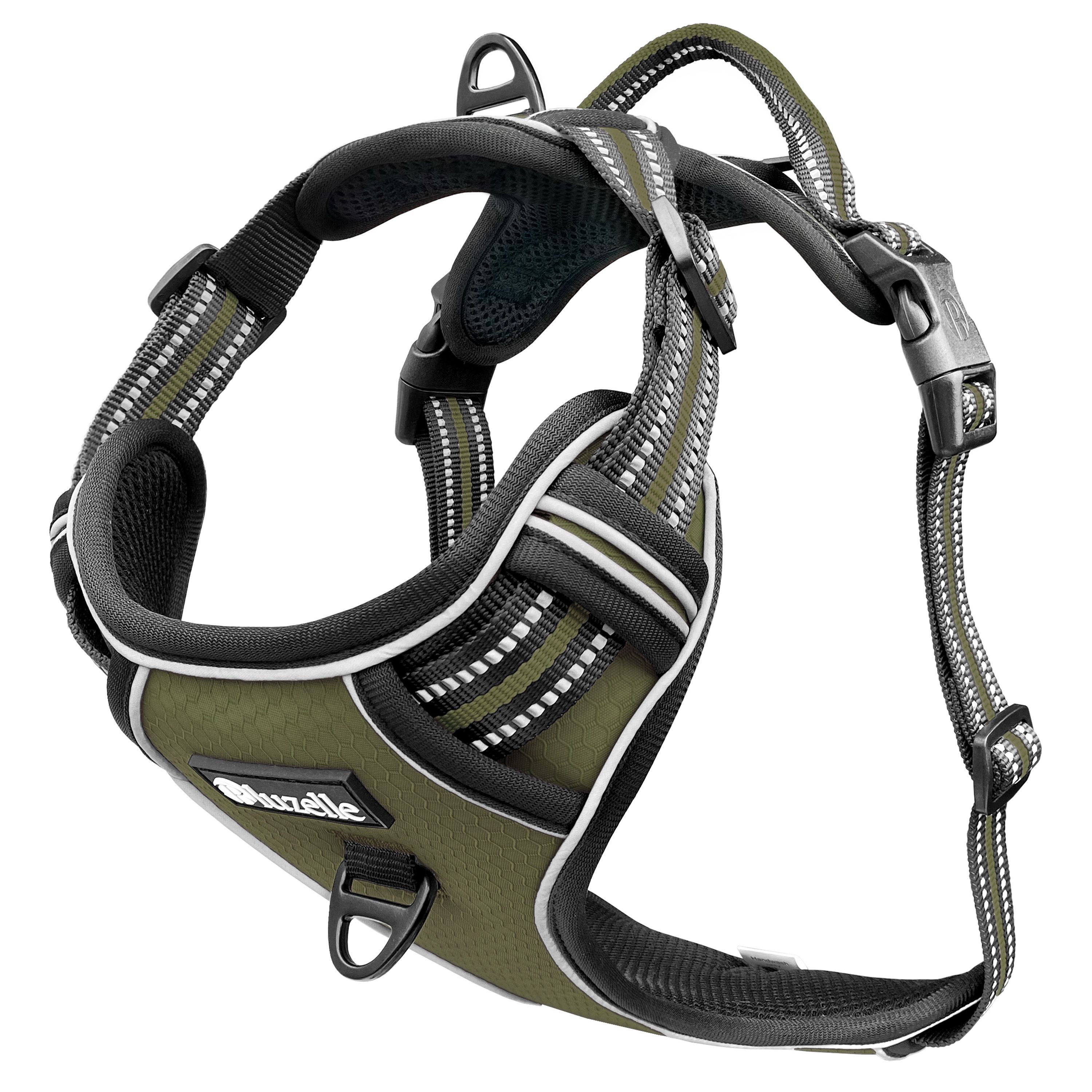 Bluzelle Hunde-Sicherheitsgeschirr Hundegeschirr mit Tasche / kleine Hunde S / Anti-Zug Reflektierend, Polyester, Nylon, EVA Schaumstoff, Zugstopp Hundeweste Brustgeschirr mit Griff / Atmungsaktiv, Gepolstert