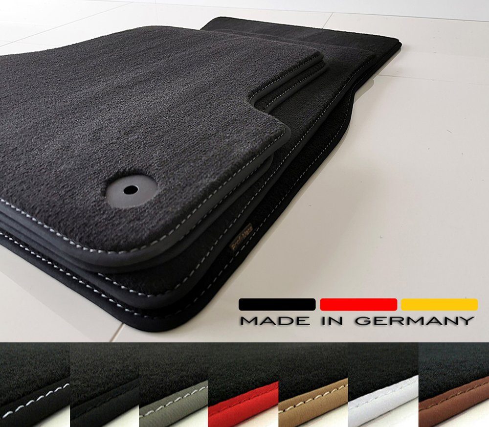 Passform-Fußmatten Velours Fussmatten passend für Audi Q7 4L 2005-2015 Premium Qualität