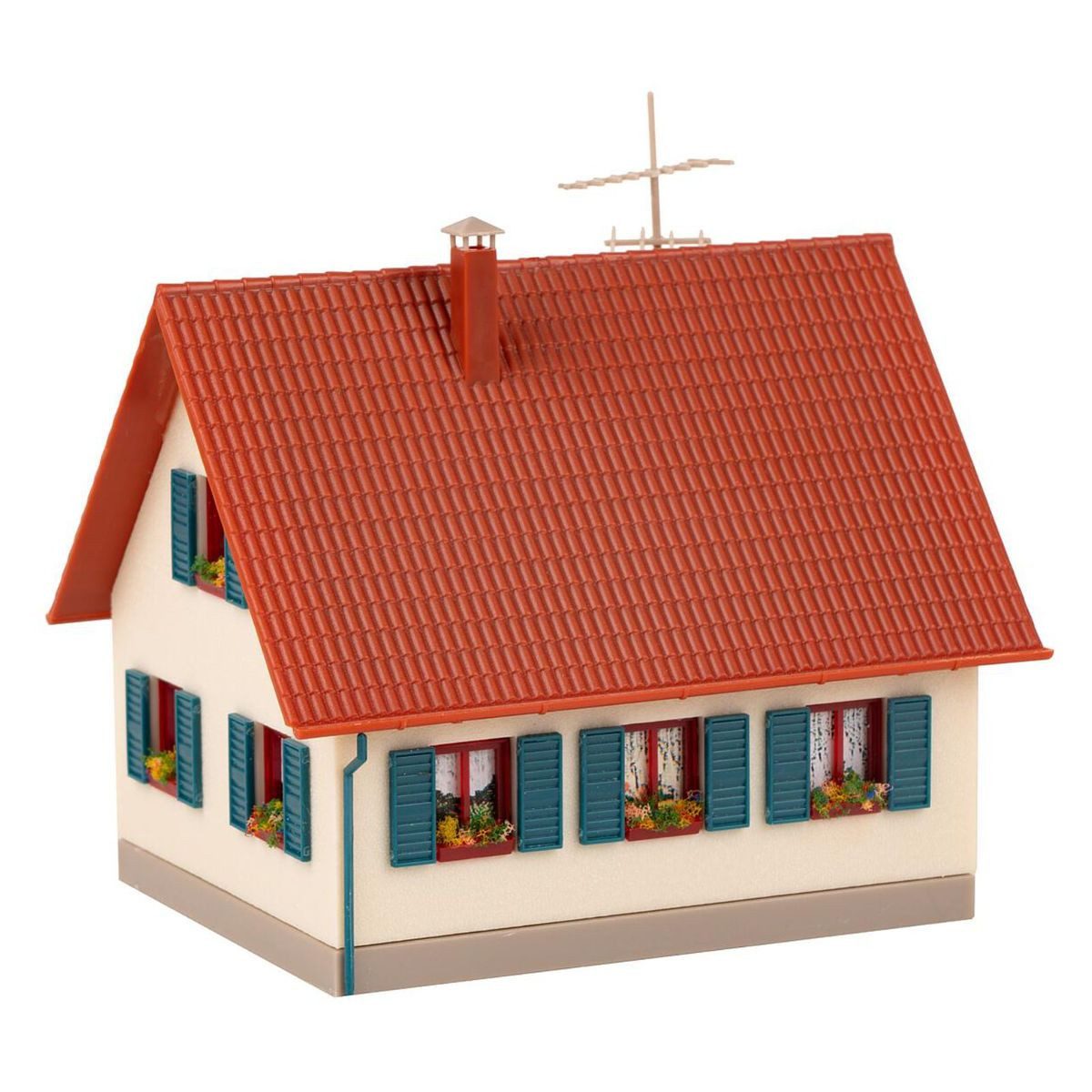 Faller Modellbausatz Faller 195602 Promotion-Set Bastelhaus (creme/rot) H0