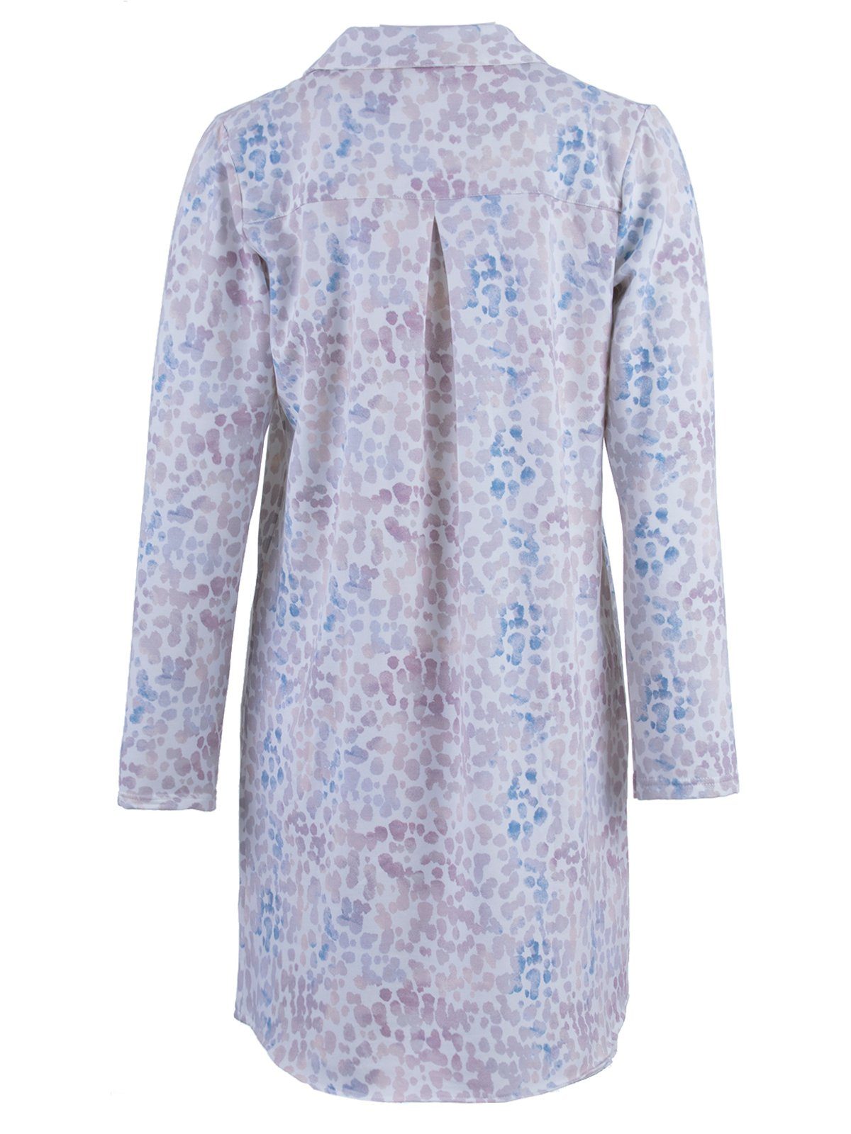 zeitlos Nachthemd Thermo Nachthemd - Aqua Tupfen
