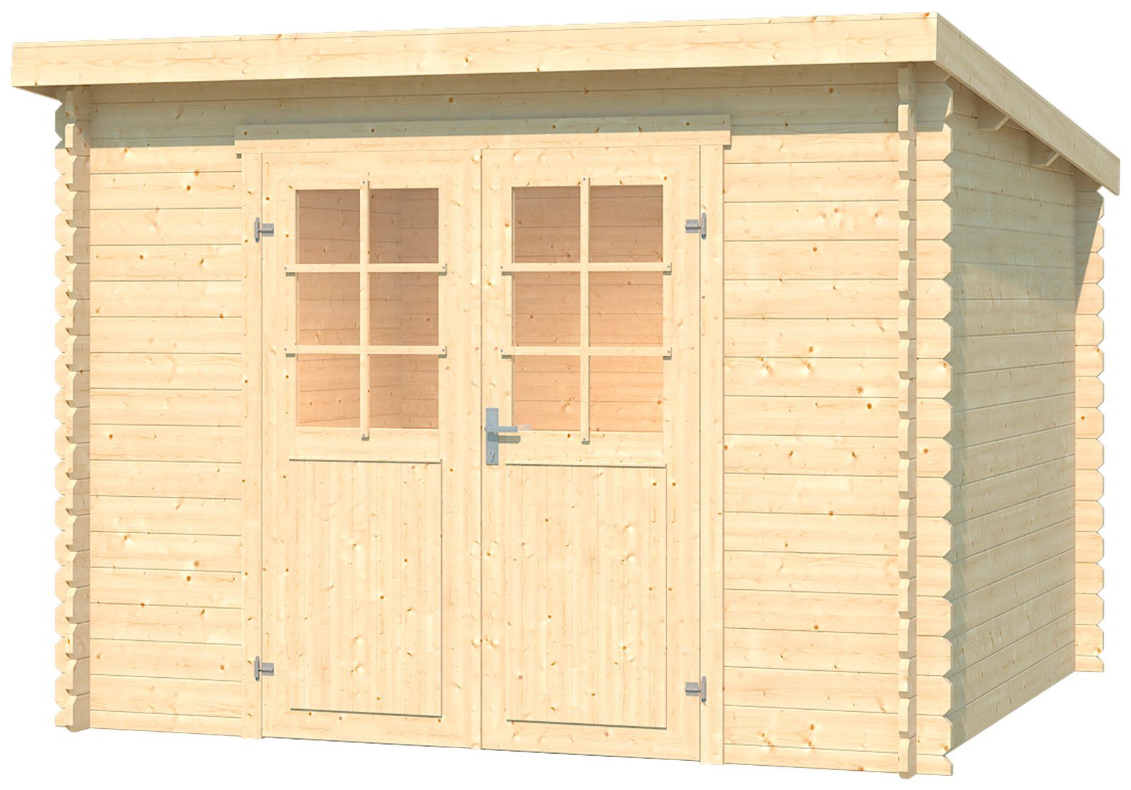 LASITA MAJA Gartenhaus San Jose 230, BxT: 295x269 cm, Blockbohlenhaus 28mm