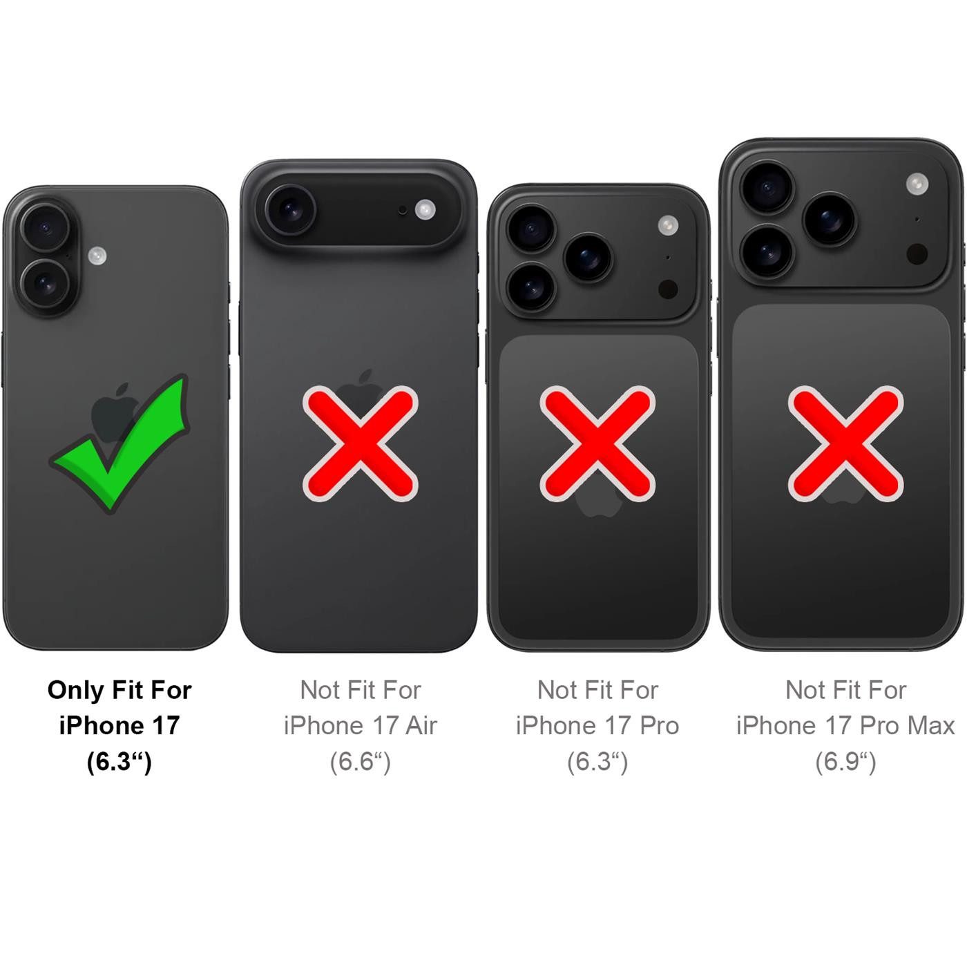 CoolGadget Handyhülle Book Case Handy Tasche für Apple iPhone 17 6,3 Zoll, Hülle Klapphülle Flip Cover für iPhone 17 Schutzhülle stoßfest