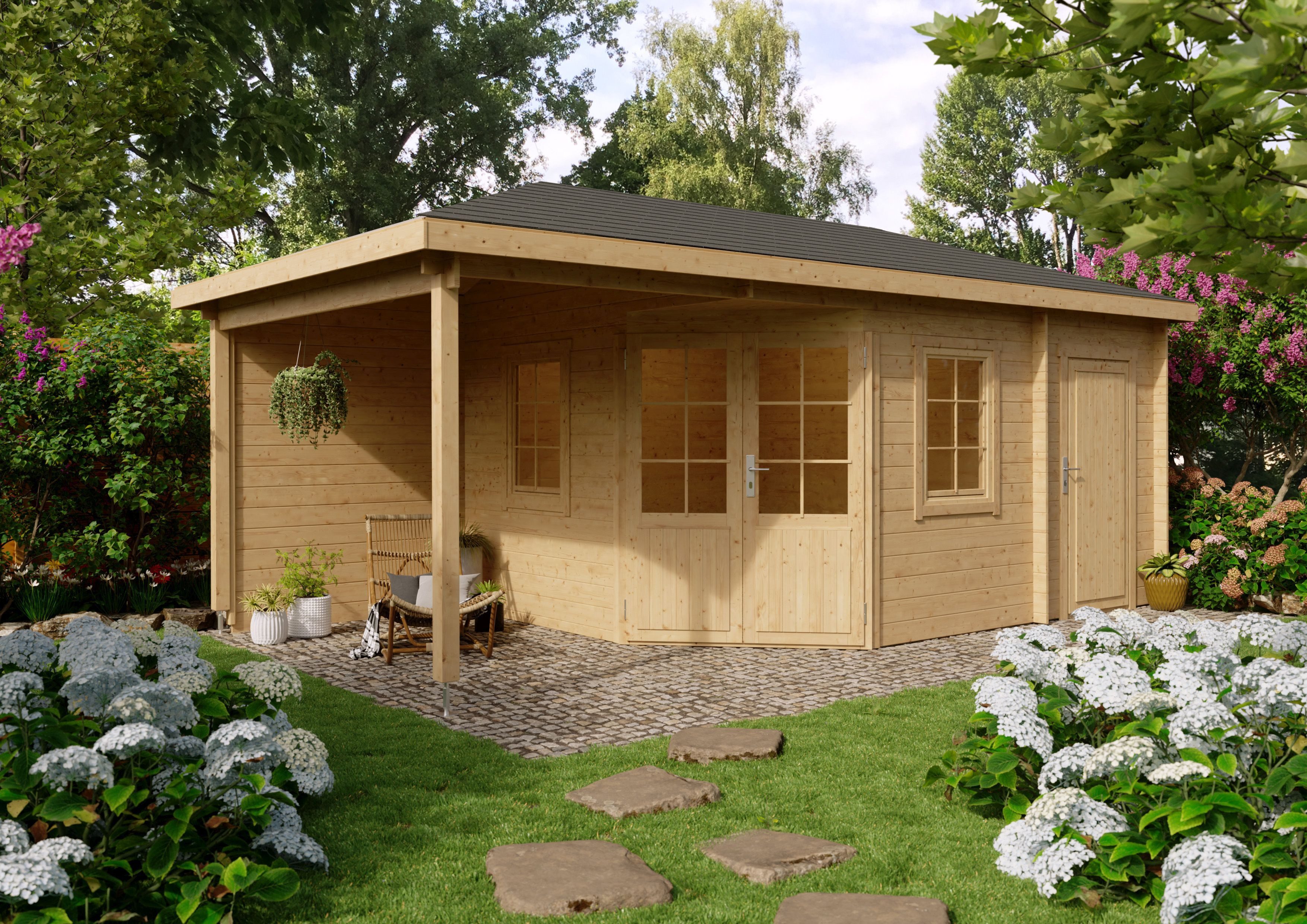Fjordholz Gartenhaus Evelyn 3E