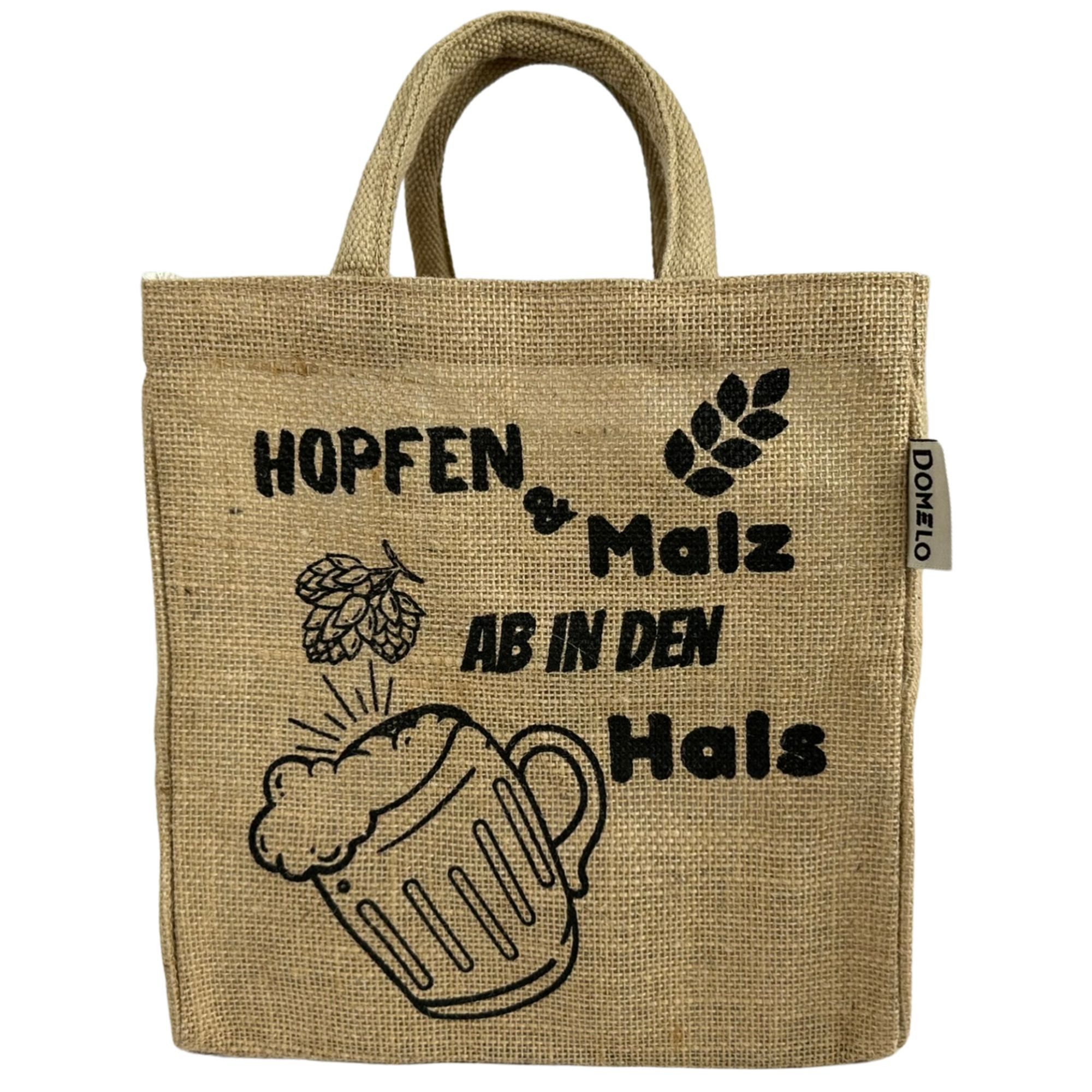 Flaschenkorb Jute Flaschentasche Vegan Bierträger Geschenke für Männer