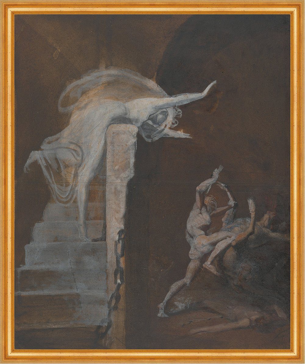 Kunstdruck Ariadne Watching the Struggle of Theseus with the Minotaur Füssli B A2