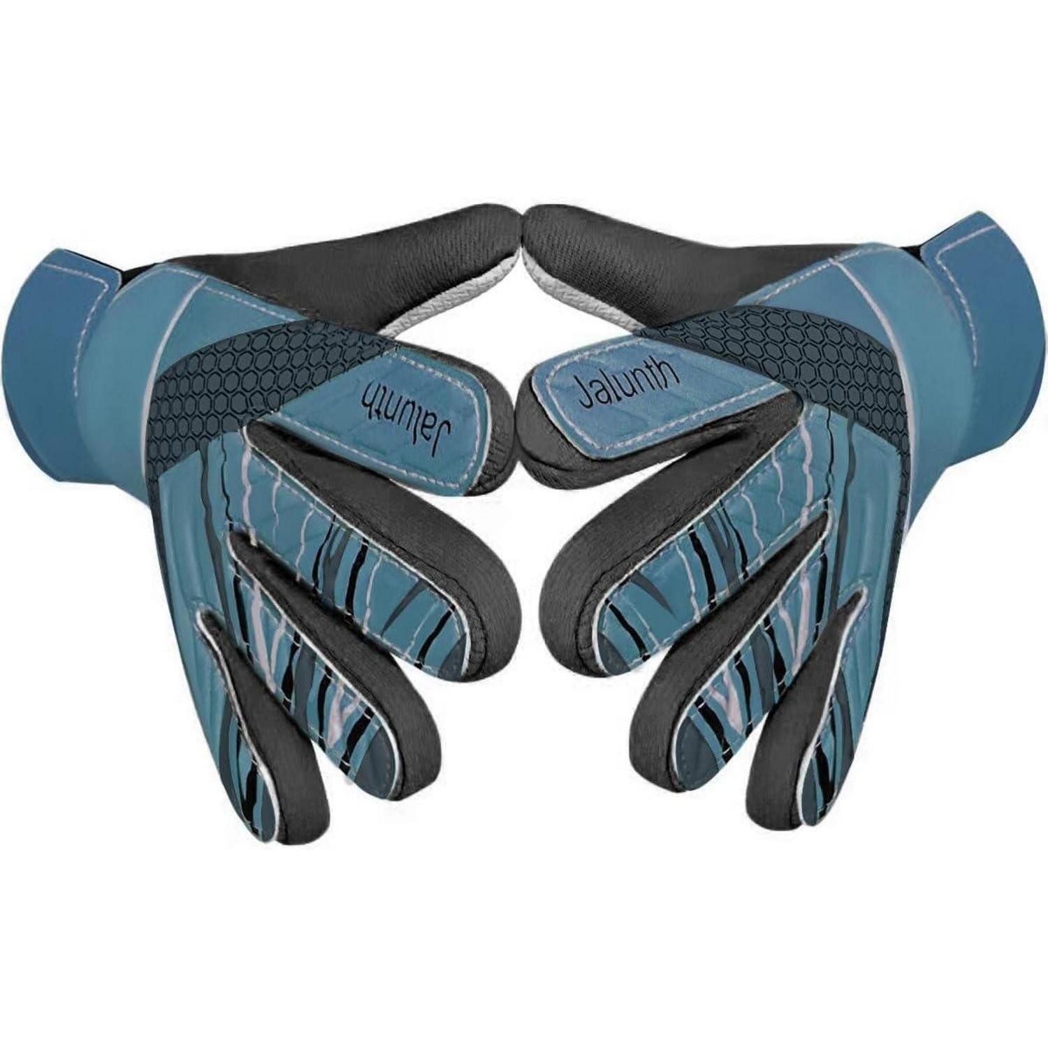 LuxusKollektion Fußballtor Torwarthandschuhe Kinder Jungen Fußballhandschuhe Latex Schwarz-Grau 7