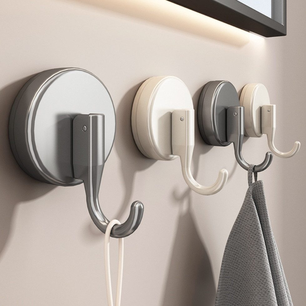 HoyoLee Handels GmbH Wandhaken Vakuum Saug Haken ohne Bohren Badezimmer Schlafzimmer Handtuchhaken, (2-St)