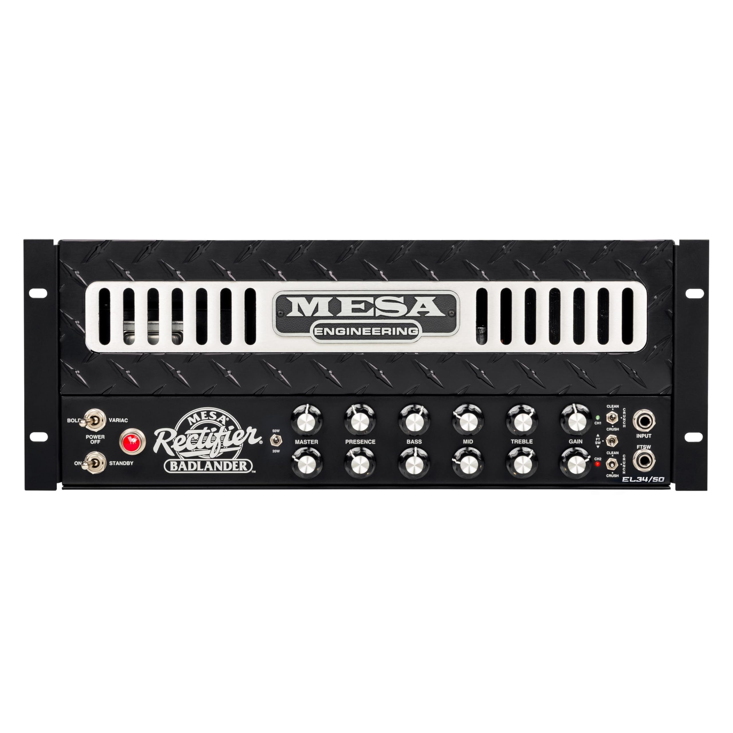 Mesa Boogie Verstärker (Badlander 50 Rackmount Head - Röhren Topteil für E-Gitarre)