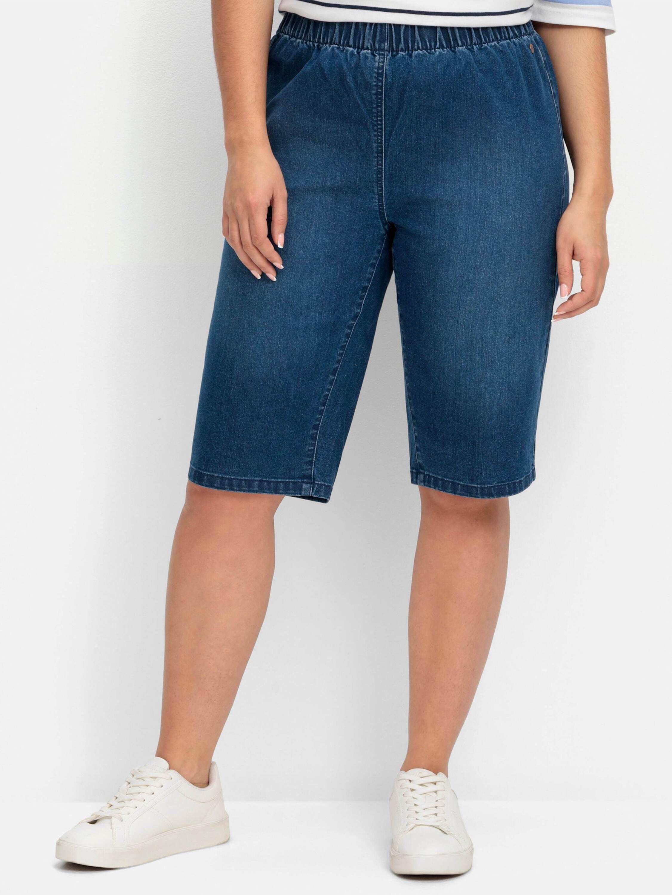Sheego Jeansshorts Bermudas