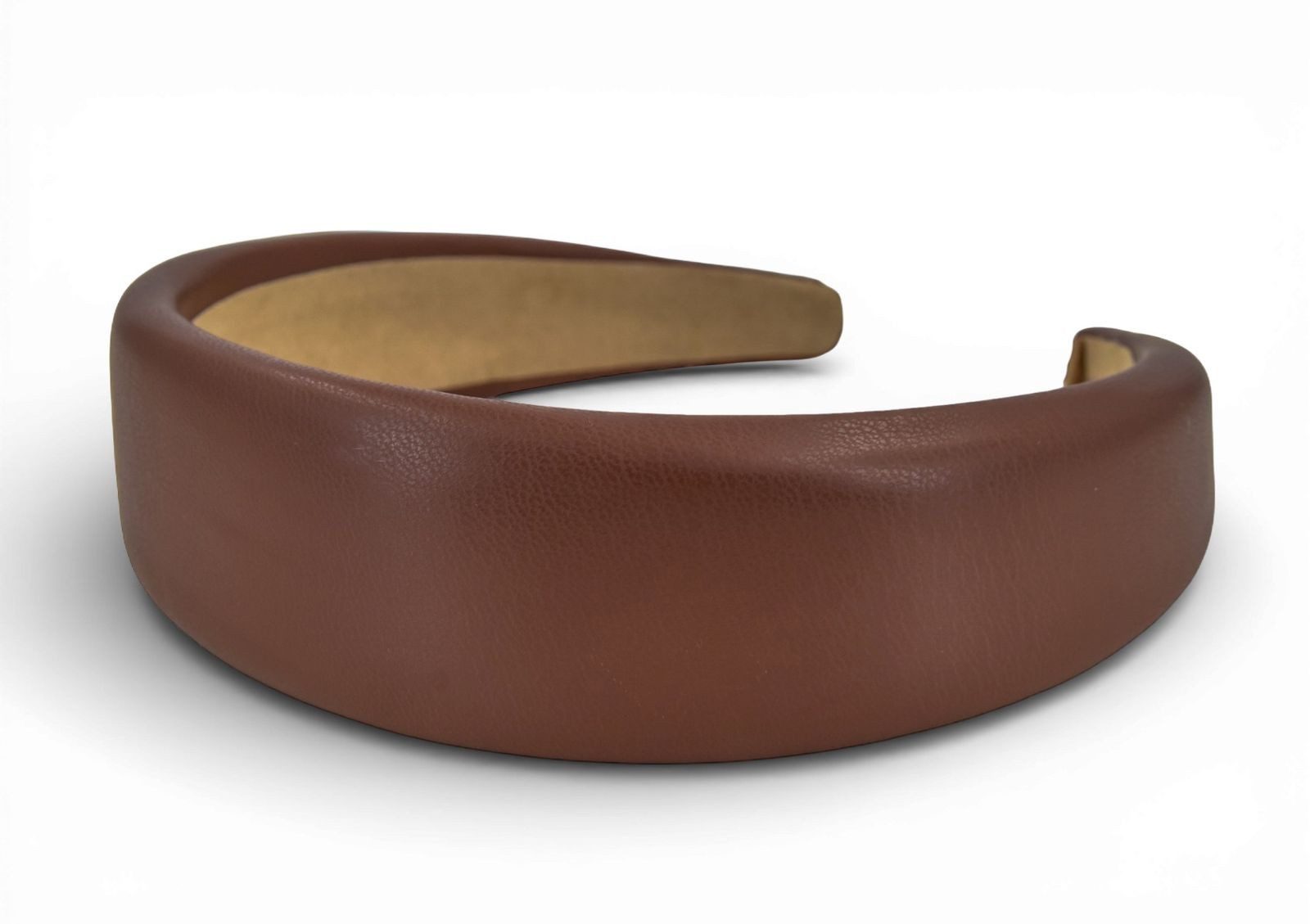 styleBREAKER Haarband, 1-tlg., Haarreif Kunstleder Optik Breit