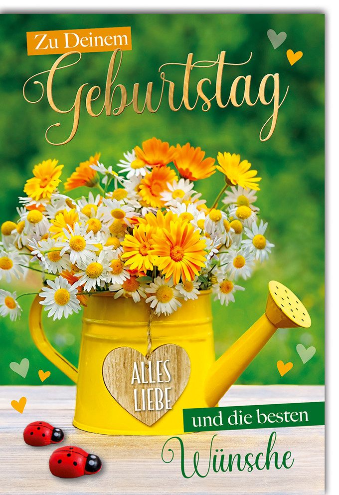 Verlag Dominique Grußkarten Geburtstag Glückwunschkarte im Format 11
