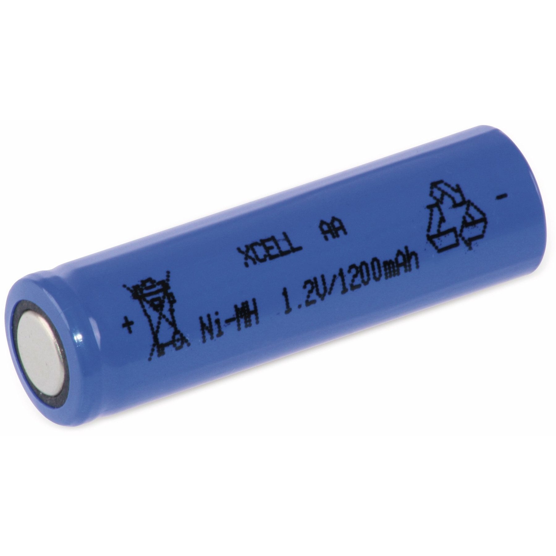 XCell XCELL NiMH-Akku, Industriezelle, AA, Flat-Top, 49,5x14,5mm Akku