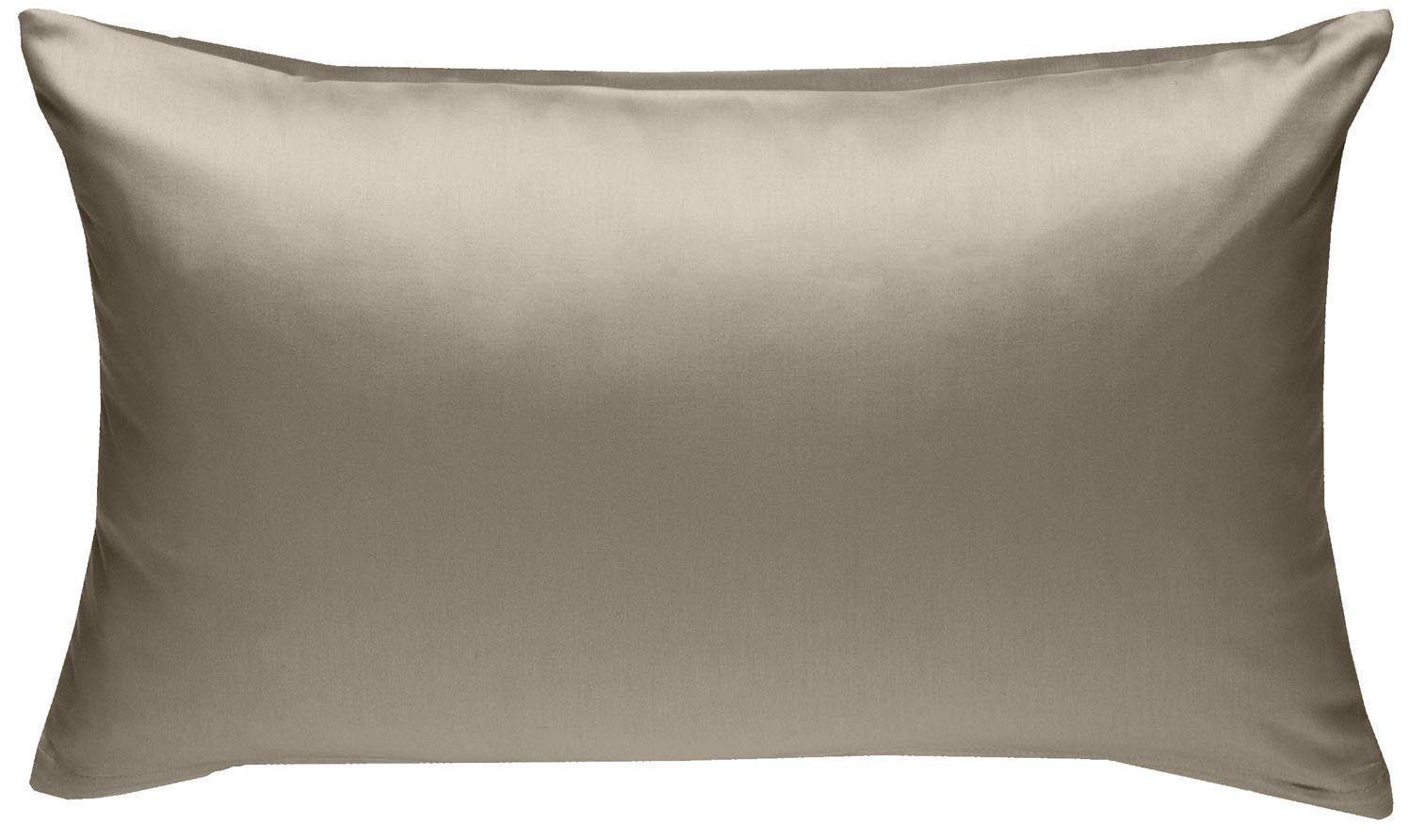BETTWAESCHE-MIT-STIL Kissenbezug Mako Satin Kissenbezug uni einfarbig, (1 Stück)