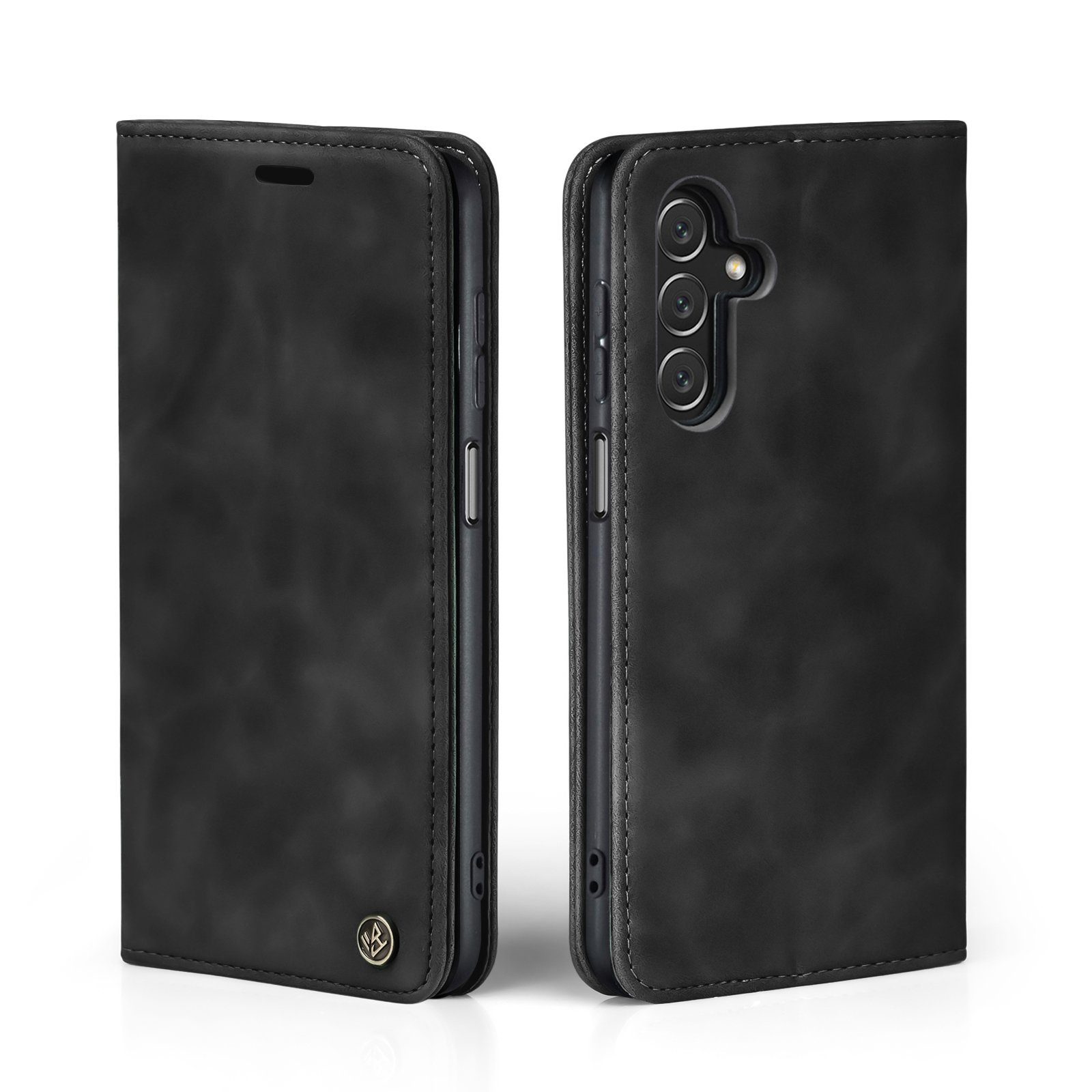 Tec-Expert Handyhülle Tasche Hülle für Samsung Galaxy A15 / A15 5G 6.5 Zoll, 6.5, Cover Klapphülle Case mit Kartenfach Fliphülle aufstellbar