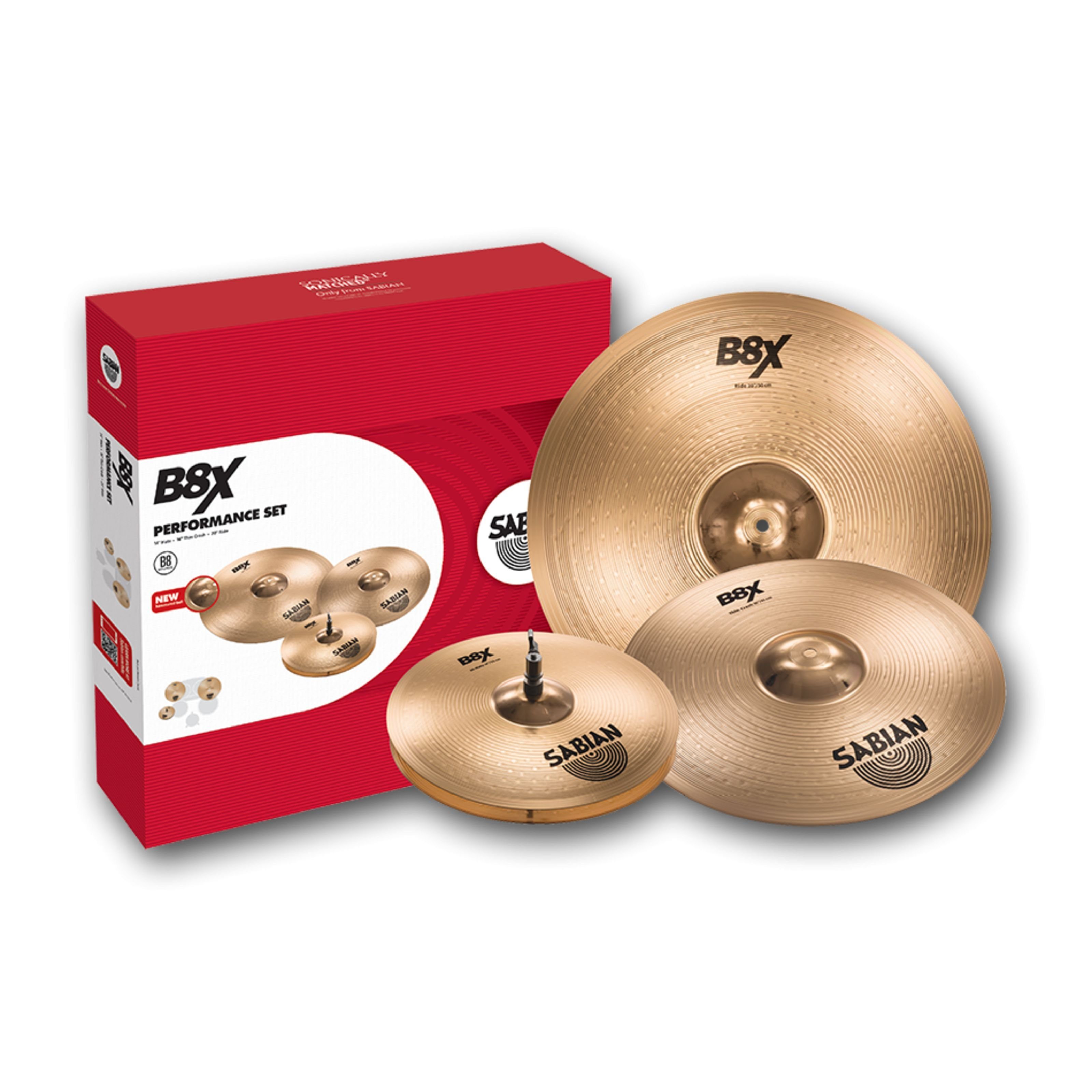 Sabian Becken, Cymbals, Cymbal Sets, B8X Cymbal Set Performance - Becken Set