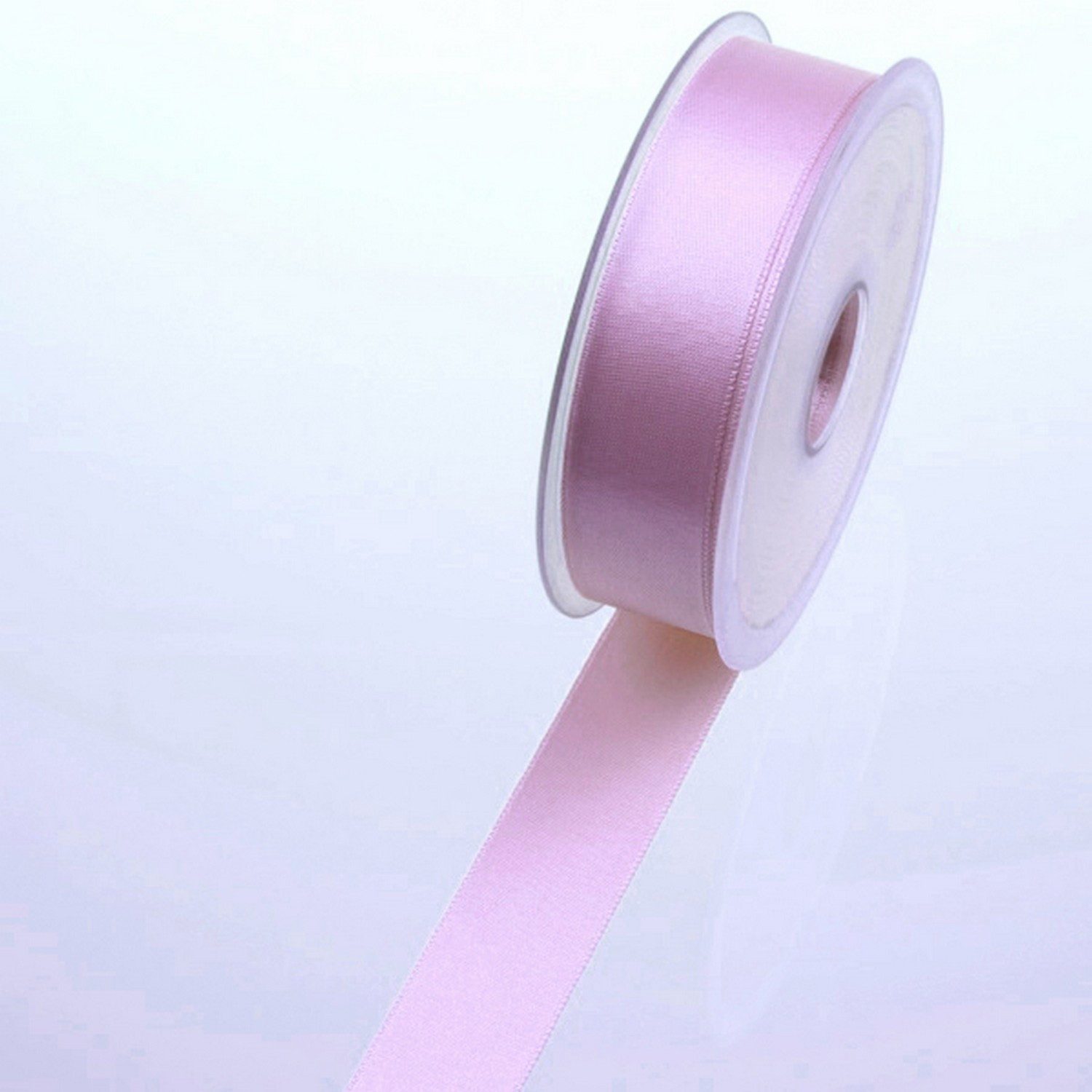Deko AS Dekoband Satinband rosa - 25 mm Breite auf 25 m Rolle - 43125 203-R