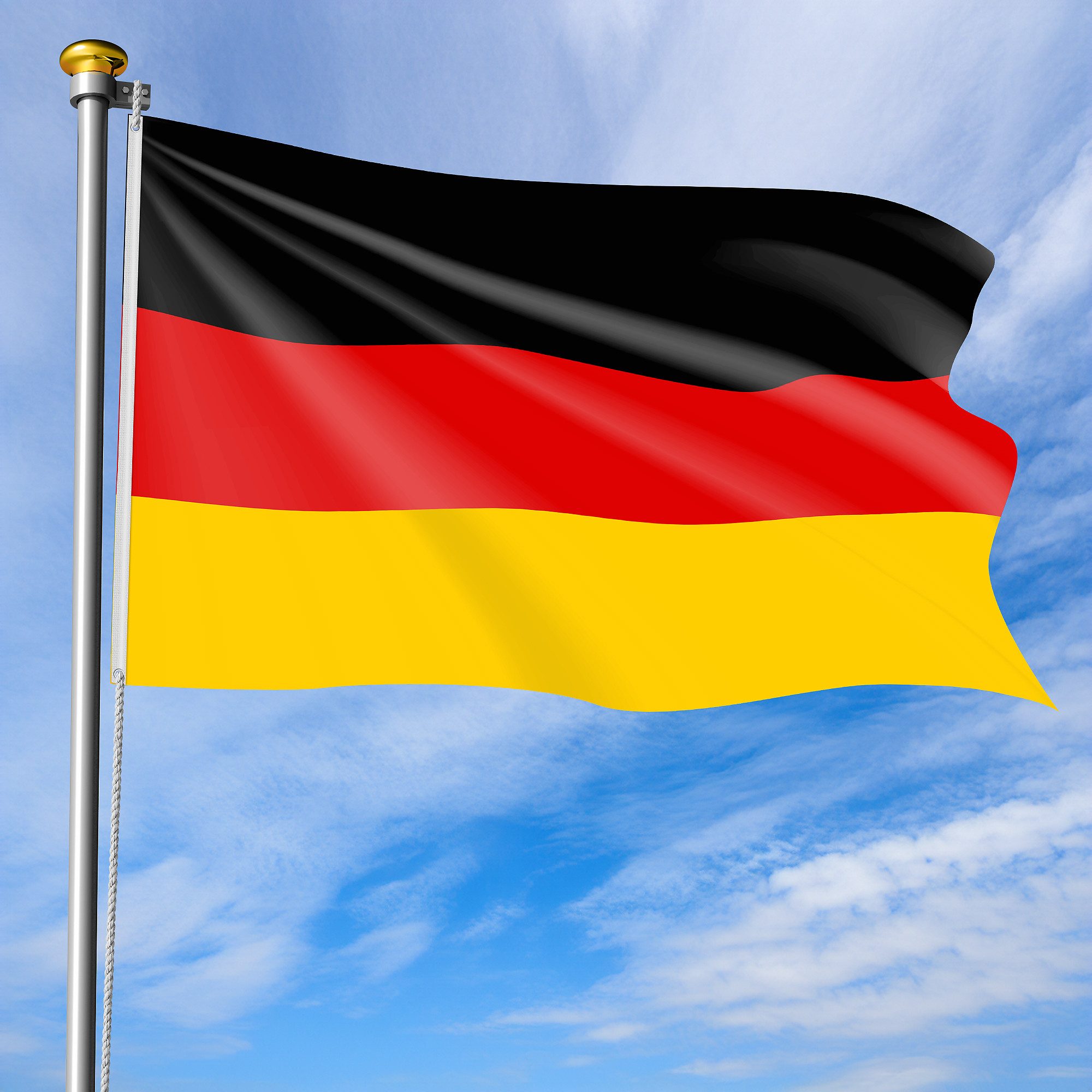 Taffstyle Flagge Fahne Fanartikel Land 2 Metallösen Hissflagge 90cm x 60cm Deutschland, EM WM Länderflagge Flagge Handball Eishockey Basketball Fussball
