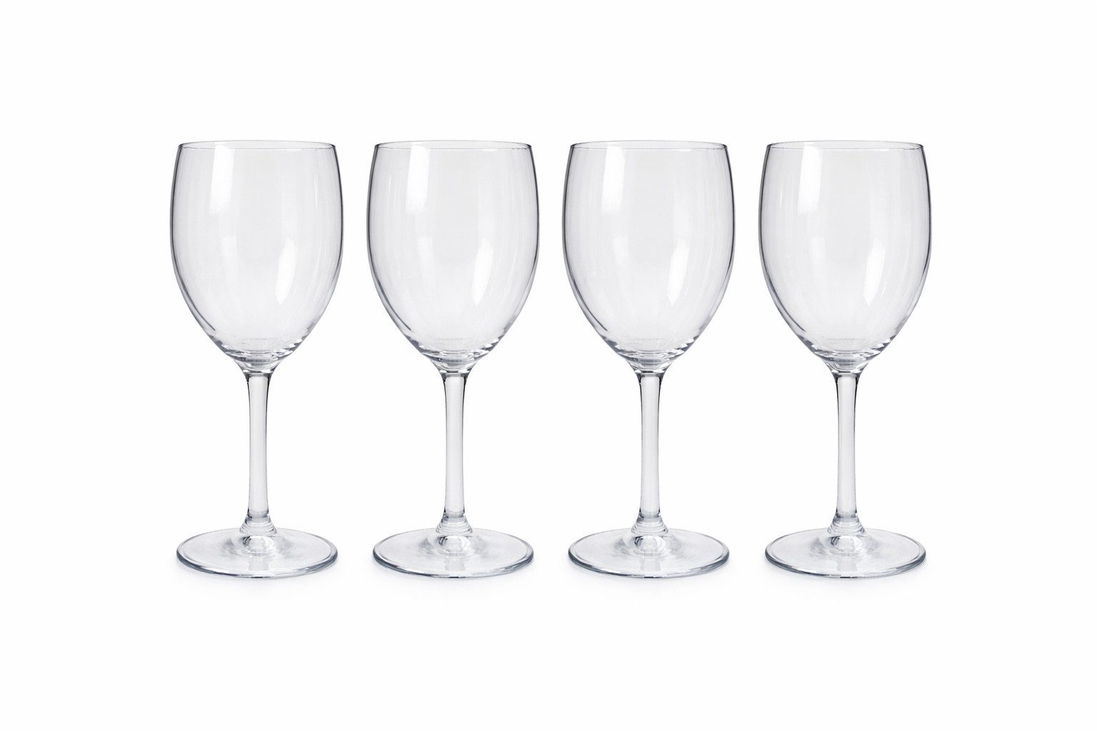 Mach1 Gläser-Set Trinkgläser 4er Set robuste Trinkgläser 290ml für Garten, Camping