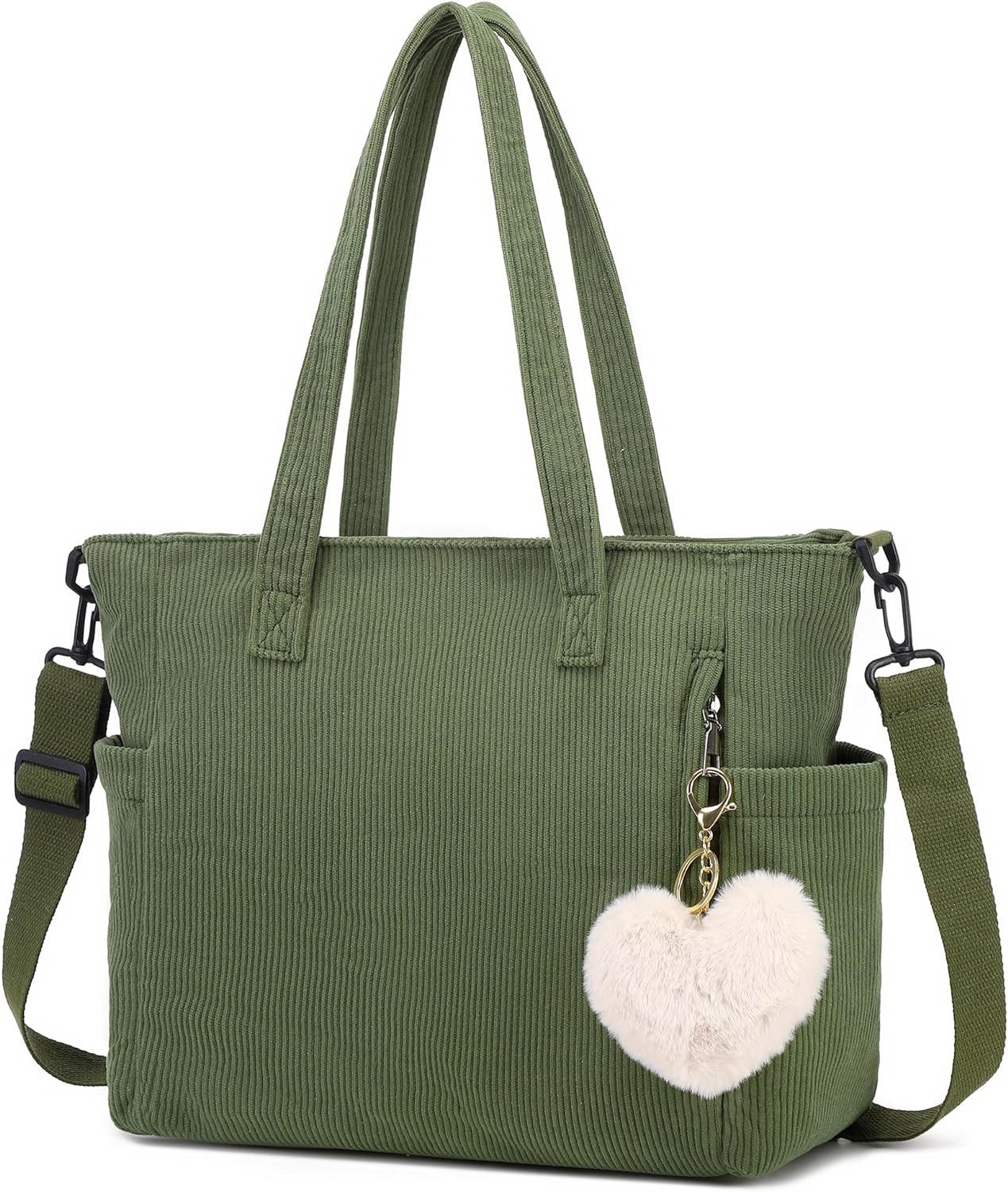 Bertoni Schultertasche Aus Cordura - Wetterfester Shopper Mit Reißverschluss A4