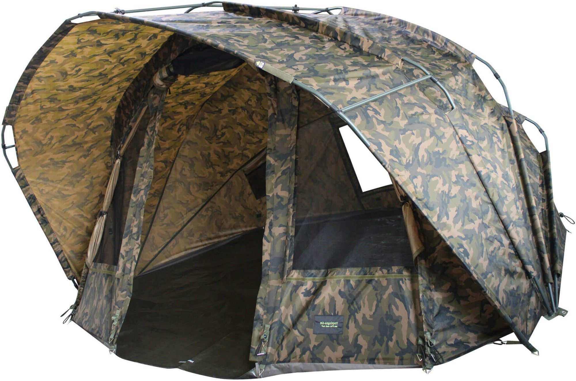 MK Angelsport Angelzelt Bivvy MK Fort Knox 2.0 Pro Dome Camo 3,5 Mann Angelzelt