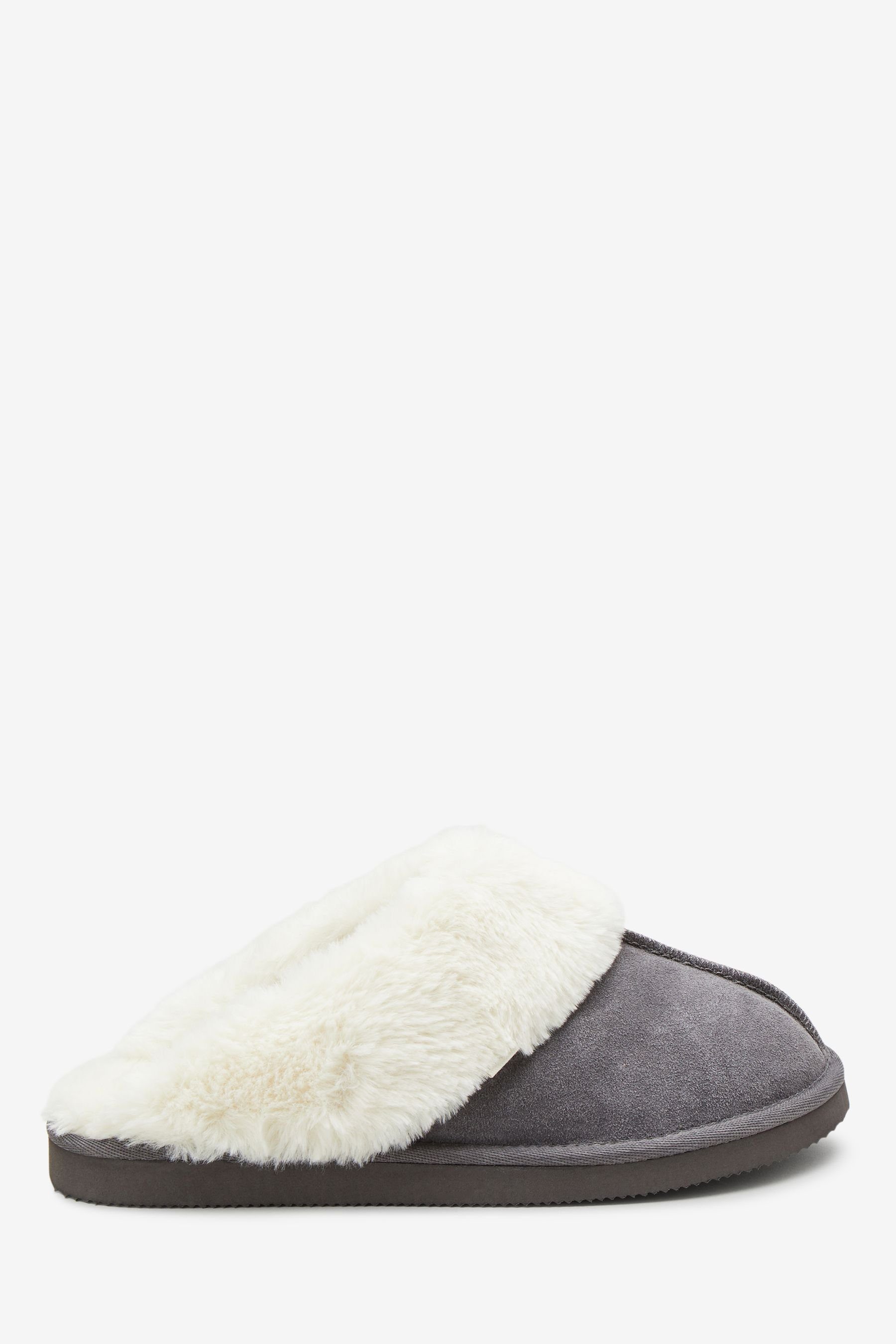Hausschuhe aus Veloursleder Hausschuh