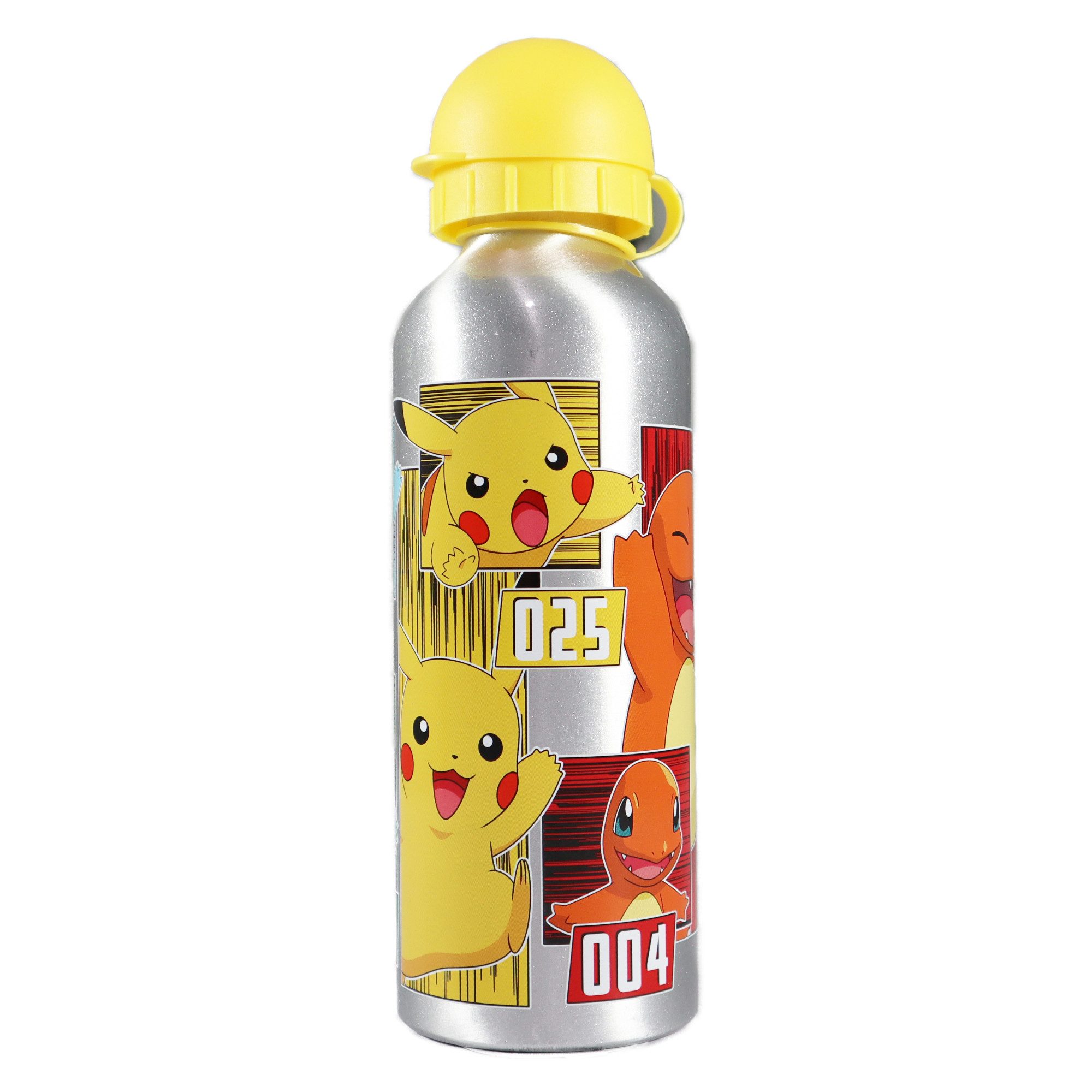 POKÉMON Trinkflasche Pokemon Pikachu und Freunde Aluminium Wasserflasche 500 ml