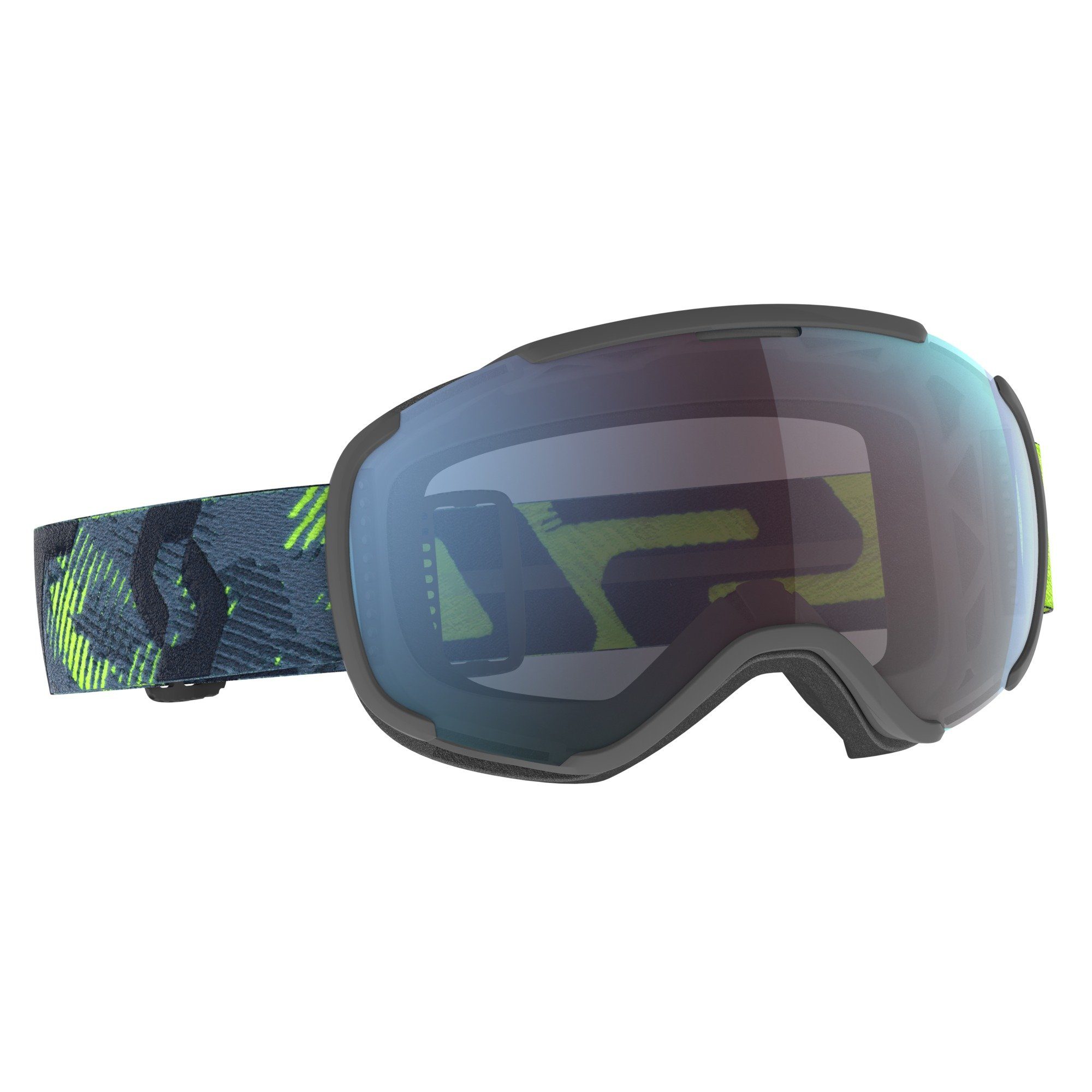 blue Faze grey chr Skibrille Skibrille Scott green/storm II ultralime enh SCOTT