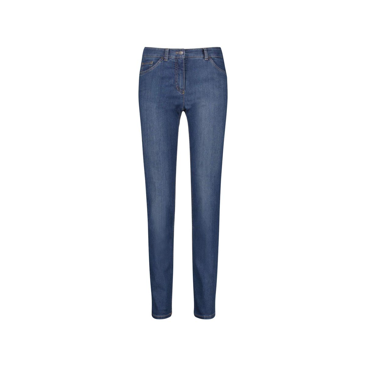 GERRY WEBER Straight-Jeans dunkel-blau regular (1-tlg) dark blue denim mit usee (862002) | Jeans