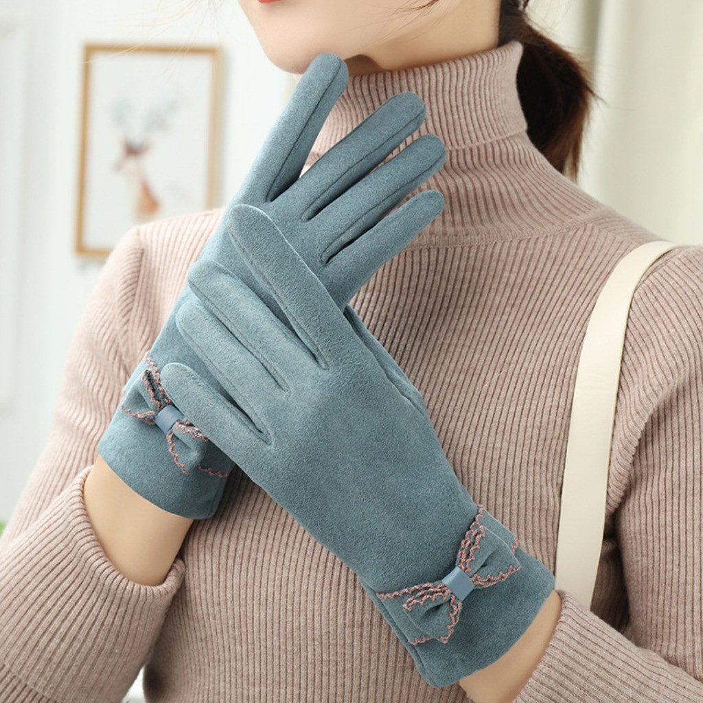 nsihing Thermohandschuhe Damen Winterhandschuhe, Warme Touchscreen Handschuhe mit Fleecefutter Winddicht & Warm, für Autofahren, Radfahren & Outdoor