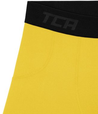 TCA Funktionsshorts TCA Jungen SuperThermal Kompressions Shorts - Gelb, 6-8 Jahre (1-tlg)