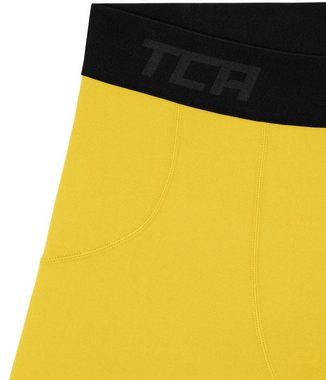 TCA Funktionsshorts TCA Jungen SuperThermal Kompressions Shorts - Gelb, 12-14 Jahre (1-tlg)