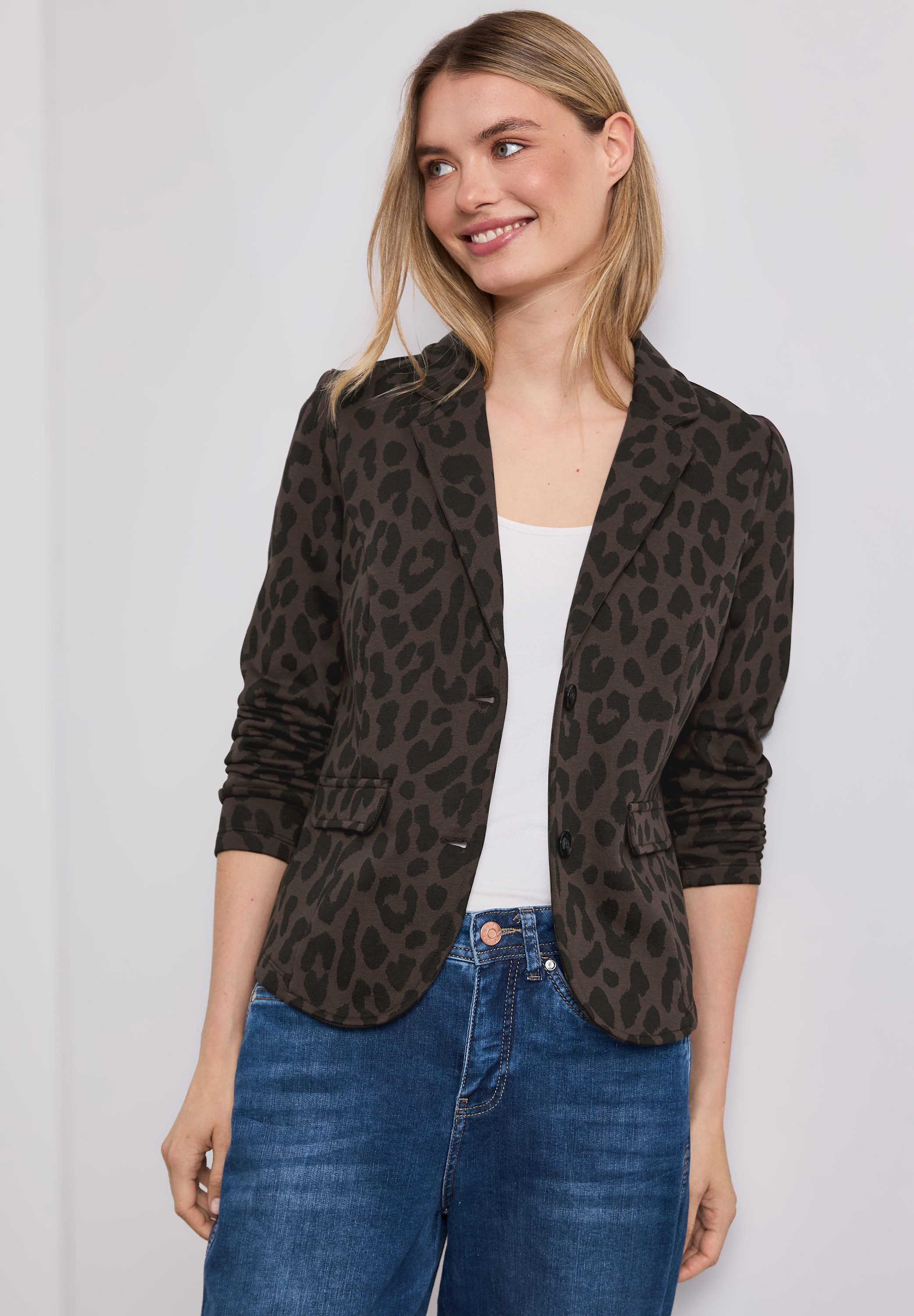 STREET ONE Sweatblazer mit Reverskragen