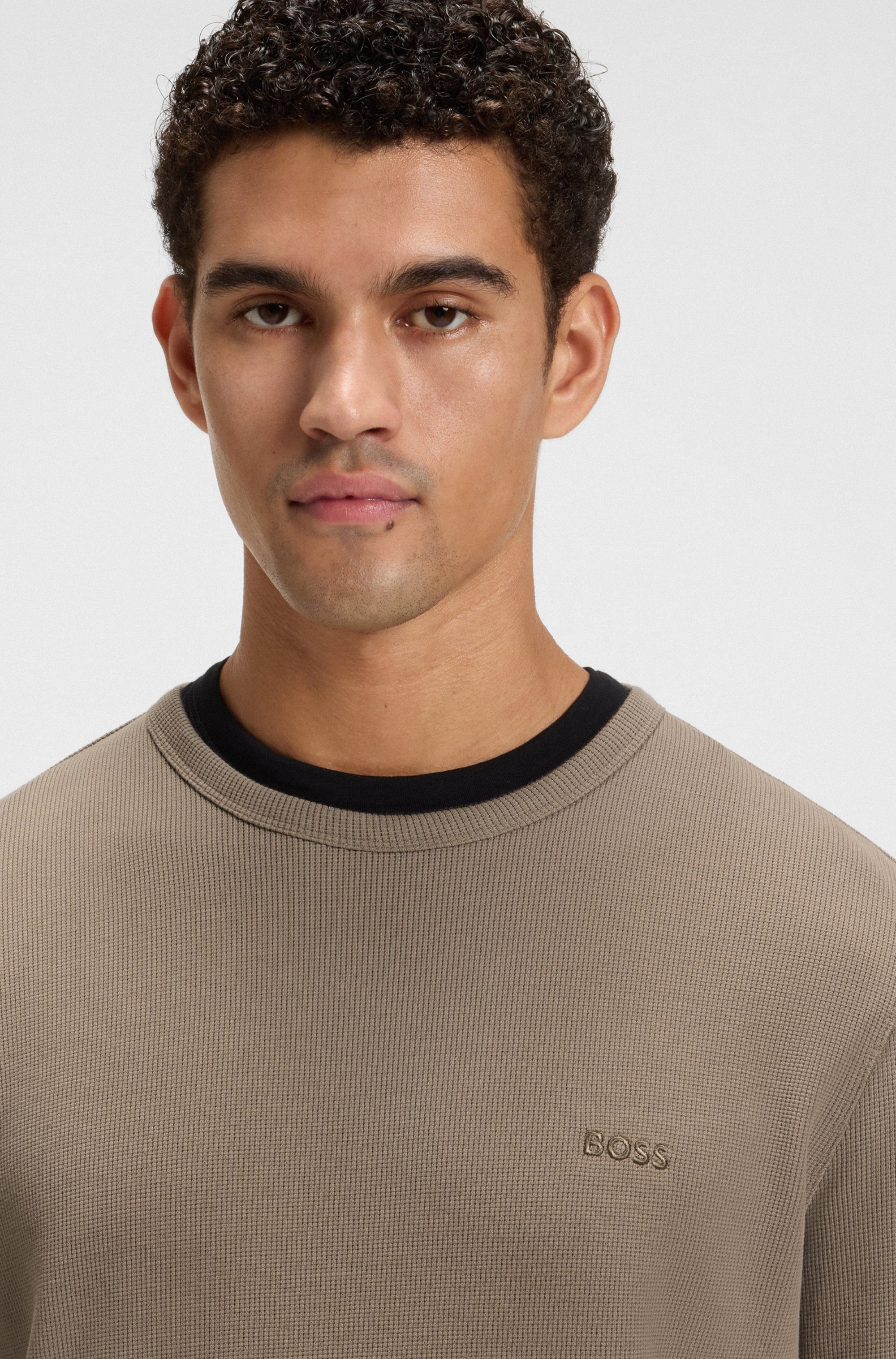 BOSS ORANGE Langarmshirt Tempesto mit BOSS-Stickerei günstig online kaufen