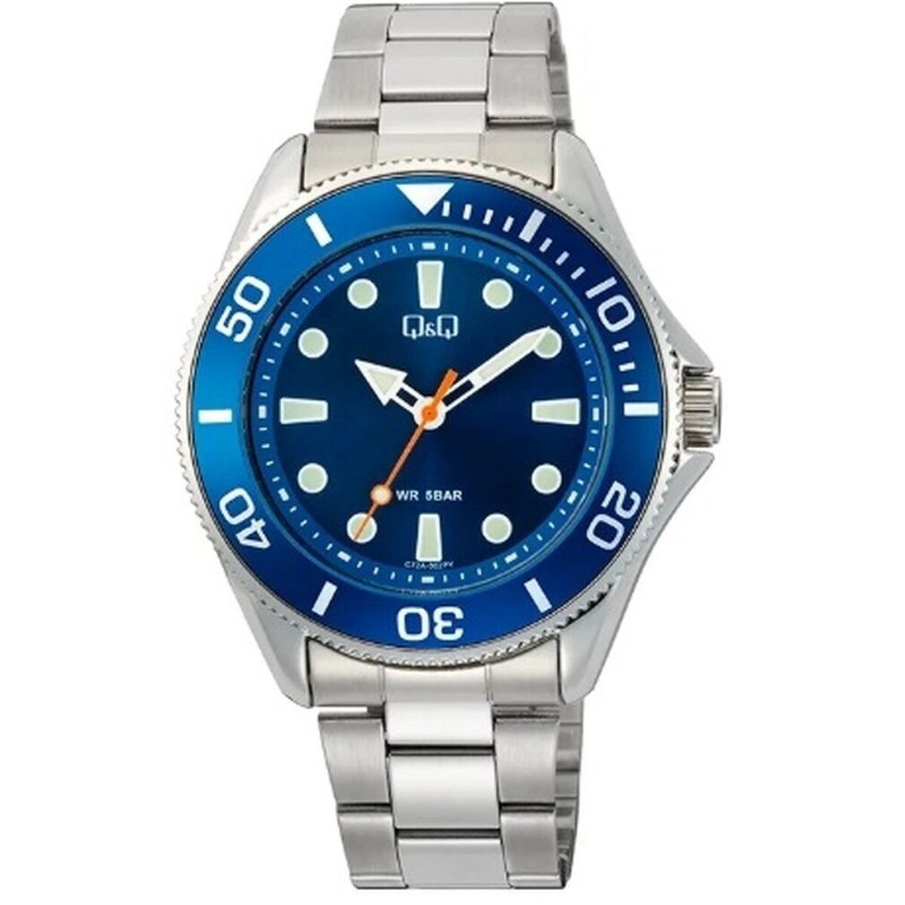 Q&Q Luxusuhr Herrenuhr GENT DIVER BLUE (41 mm)