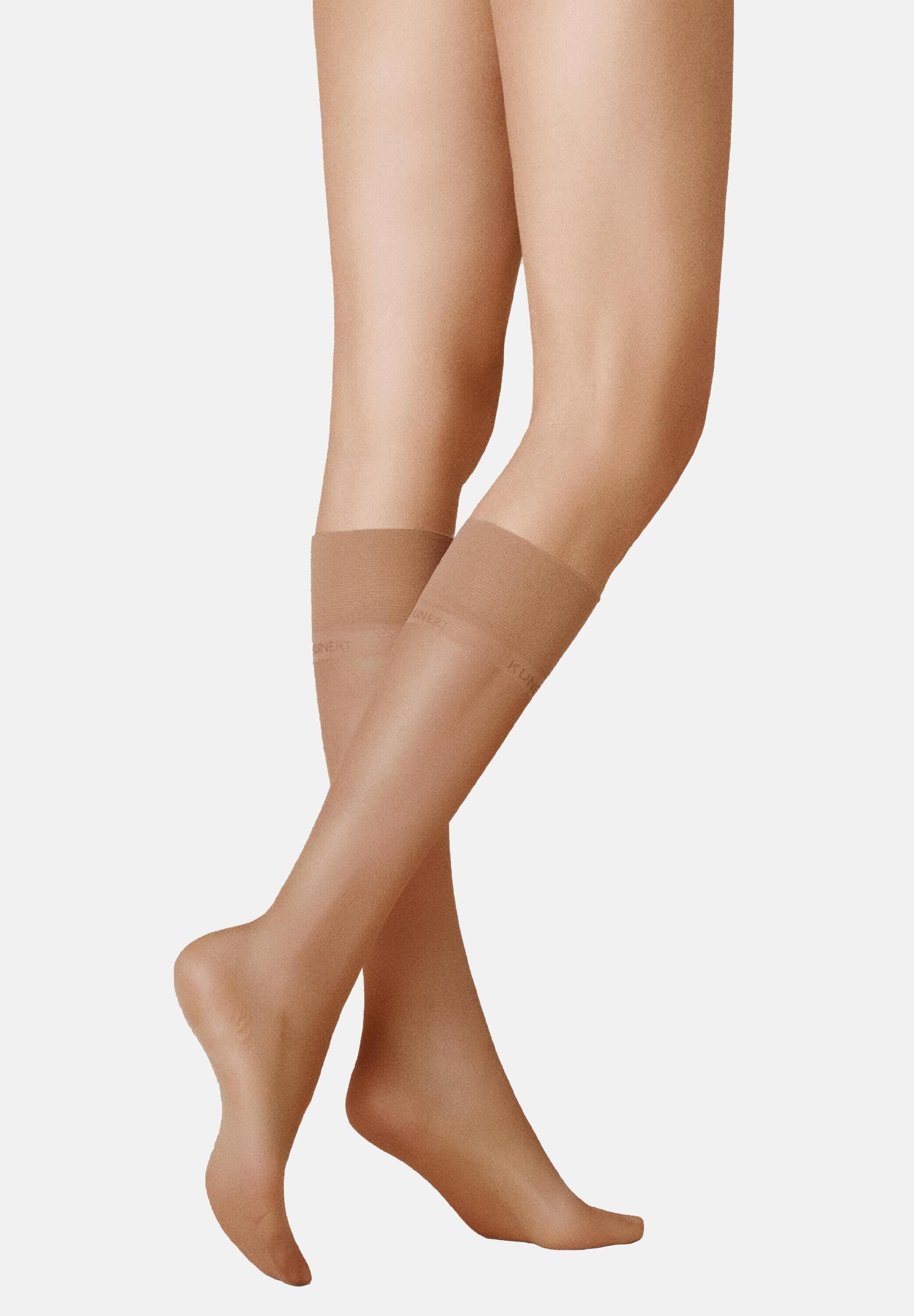 KUNERT Feinkniestrümpfe Fresh Up 10 (1-Paar) Sommerliche Kniestrümpfe mit Frische-Kick