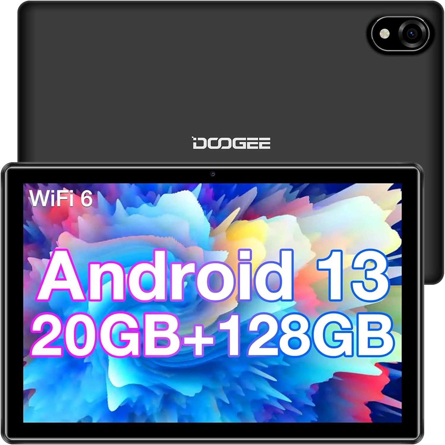 DOOGEE 20 GB RAM 5060 mAh Akku BT 5.0/WiFi6/OTG,TÜV Eye Protection Tablet (10", 128 GB, Android 13, WiFi 6, Multifunktionales Technologieerlebnis: Ein Blick in die Zukunft)