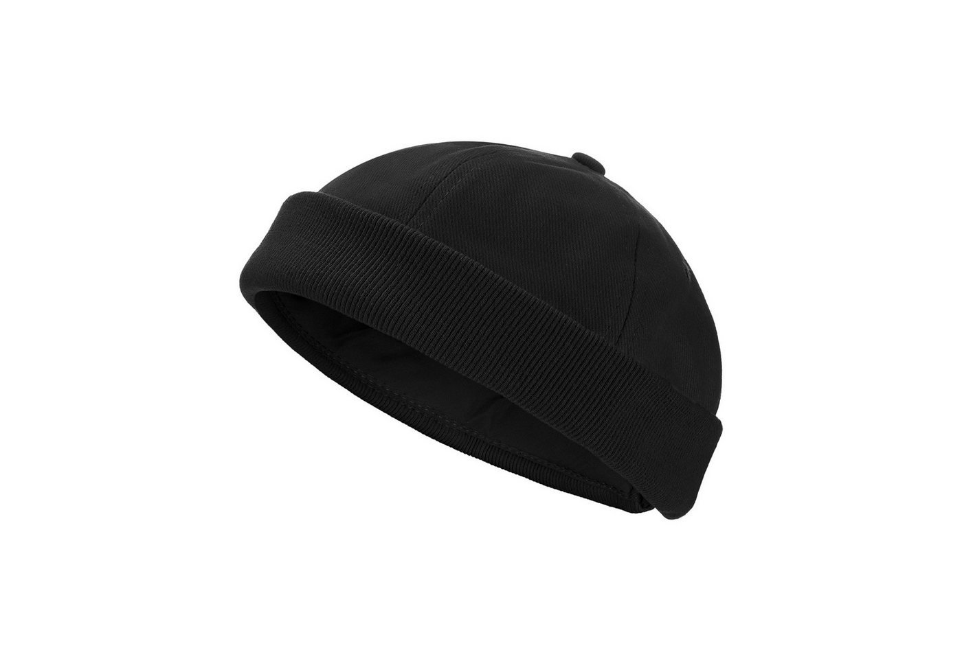 modAS Schirmmütze Unisex 1082 Segler Cap Seemannsmütze - Docker-Cap Mütze aus Baumwolle Klassischer Strickrollrand, Weite verstellbar durch Klettverschluss