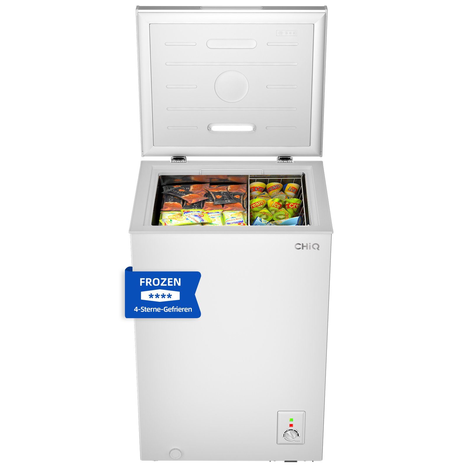 CHiQ Chest Freezer FCF98DE, 54.5 cm breit, 99 l, Inverter-Gefrierschrank, Außentemperaturanzeige, -32 ℃