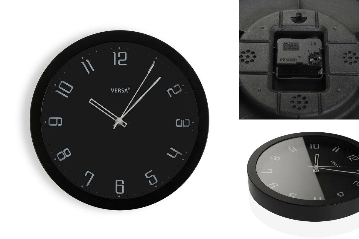 Bigbuy Uhr Wanduhr Kunststoff 4,3 x 30 x 30 cm