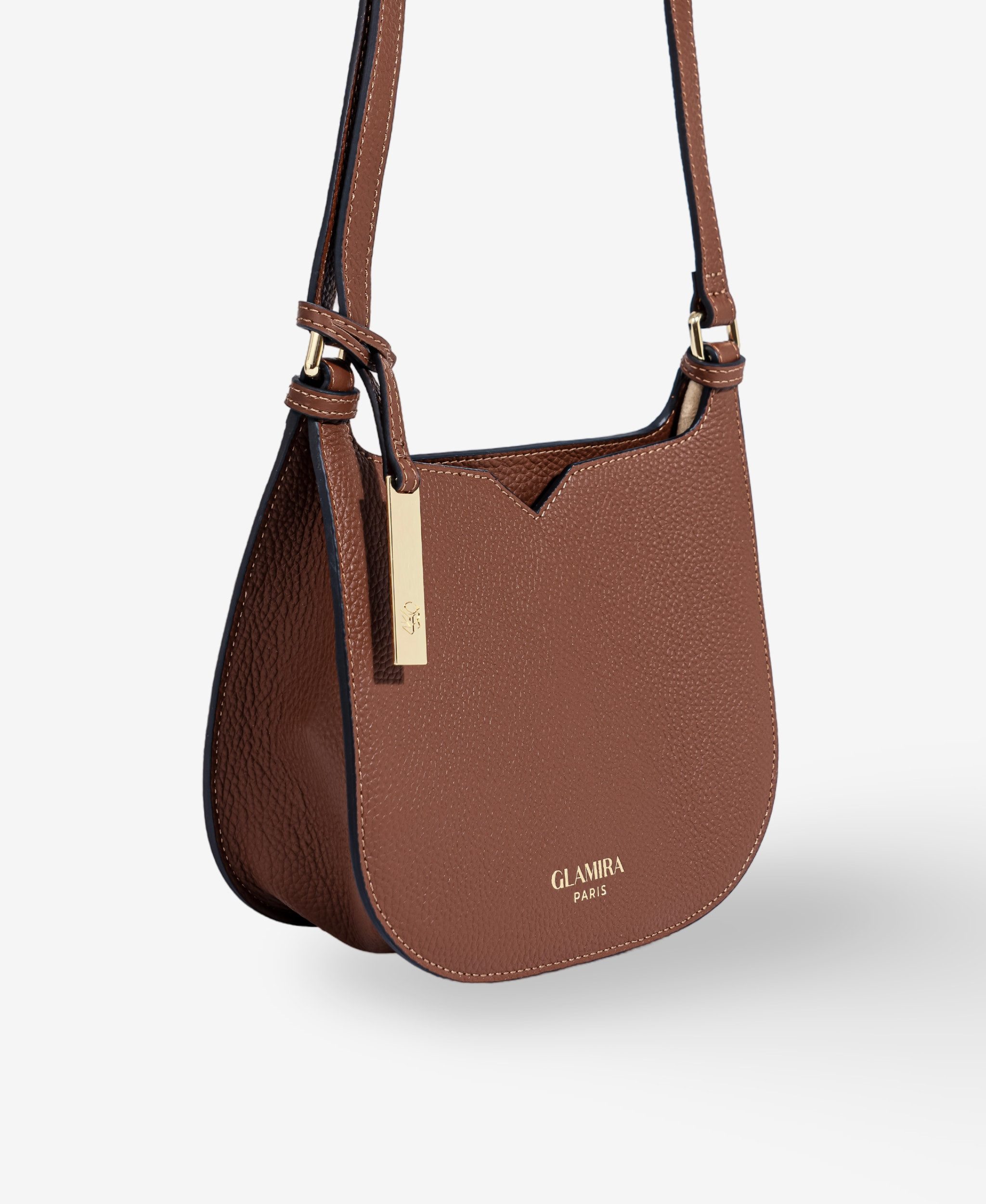 GLAMIRA Handtasche GoAnywhere Braune Umhängetasche (1-tlg), echt Leder