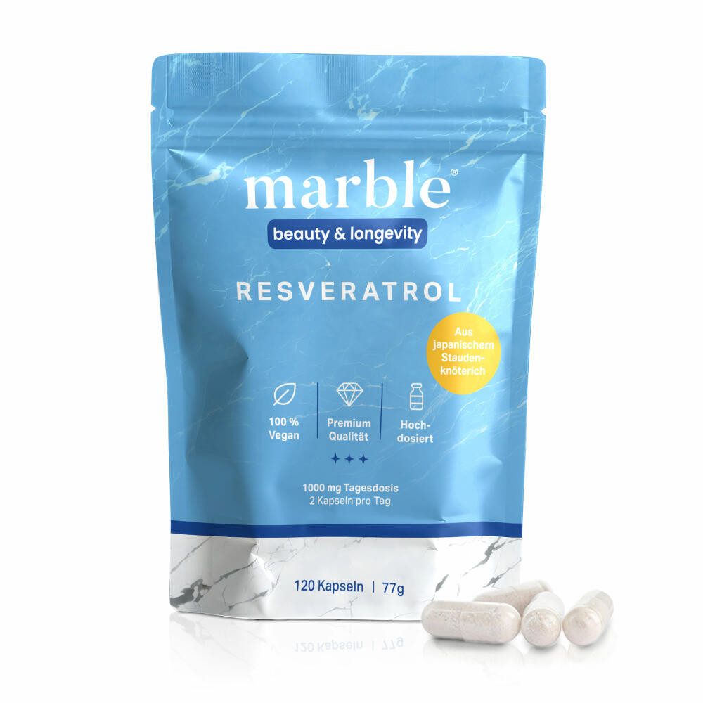 Marble Resveratrol, 120 Kapseln Kapseln, 120 St., 77 g