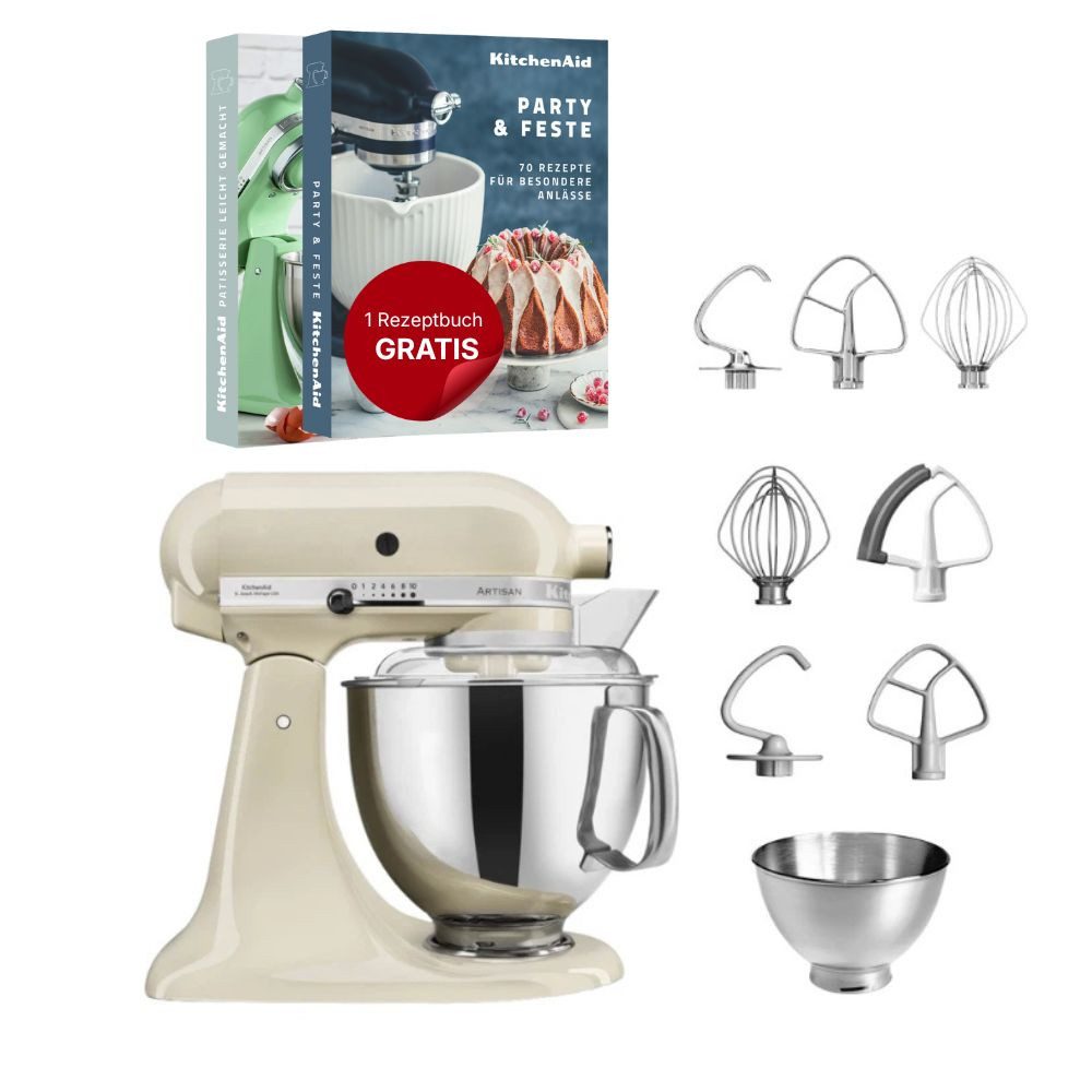 KitchenAid Küchenmaschine KitchenAid 4,8 L 5KSM175 Artisan Küchenmaschine Steellover