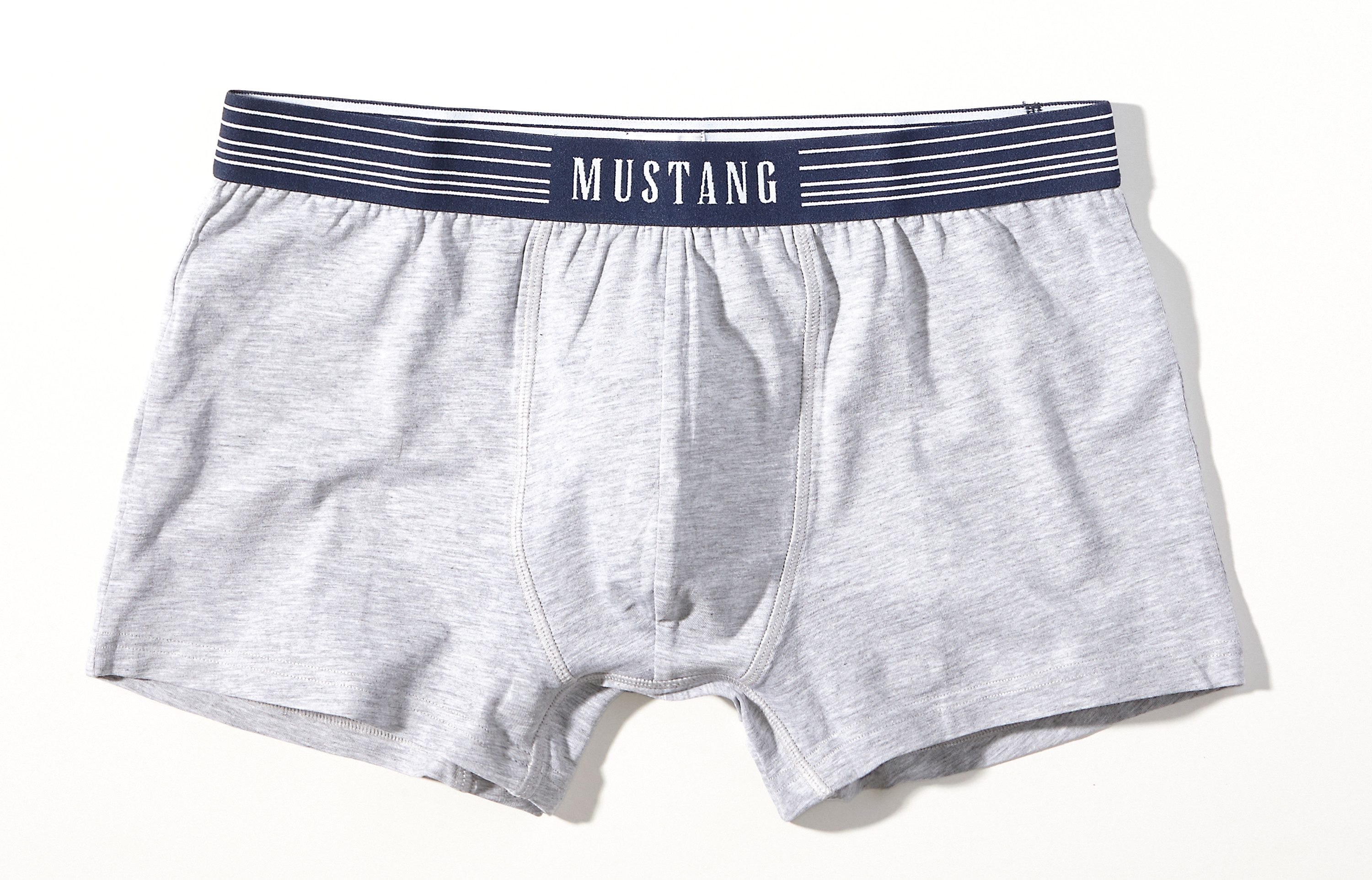 MUSTANG Retro Boxer (Spar-Set, 3-St) enge Passform, perfekter Sitz, elastischer Bund, maximaler Komfort