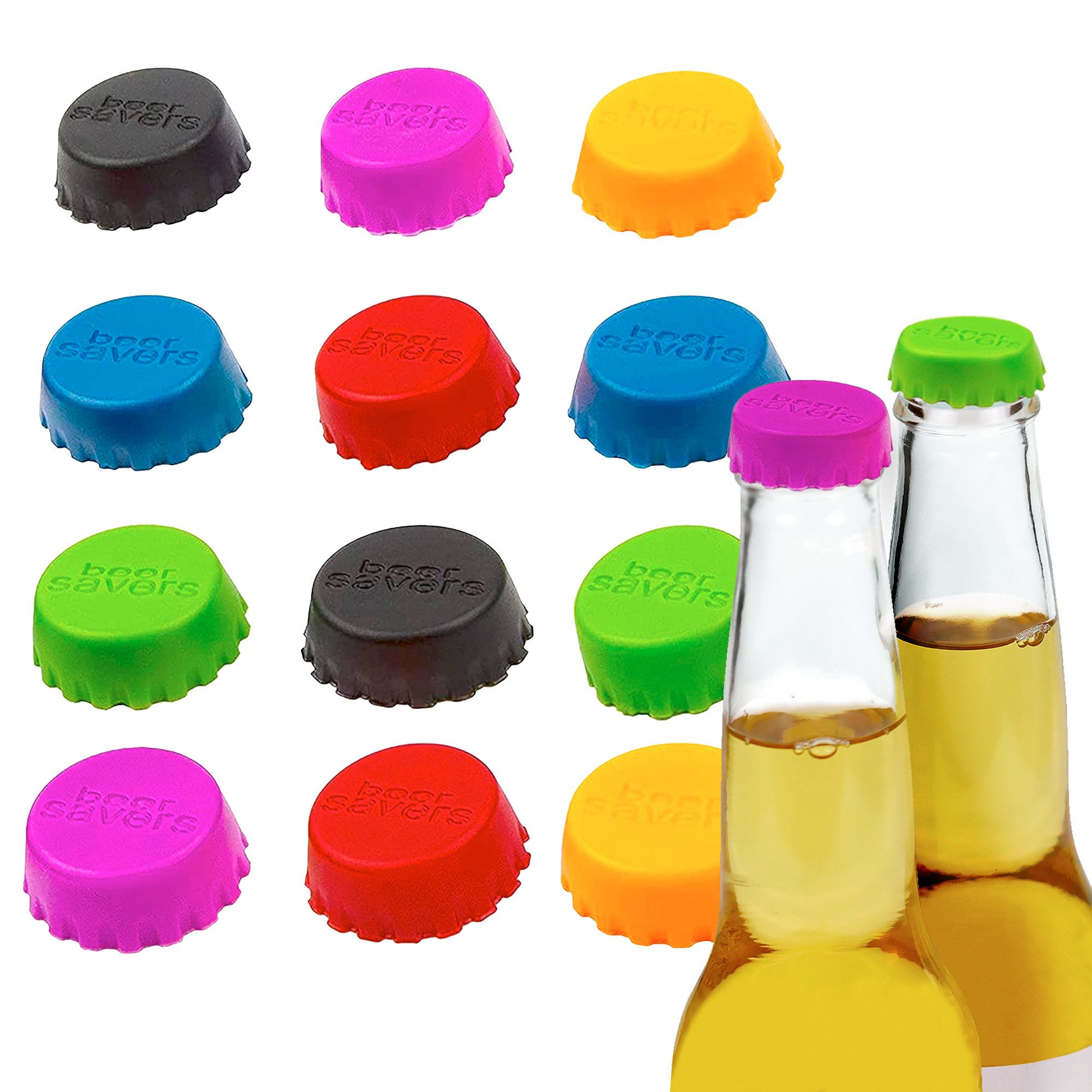 wisefood Küche 12-tlg., Silikon Kronkorken - 12er Set