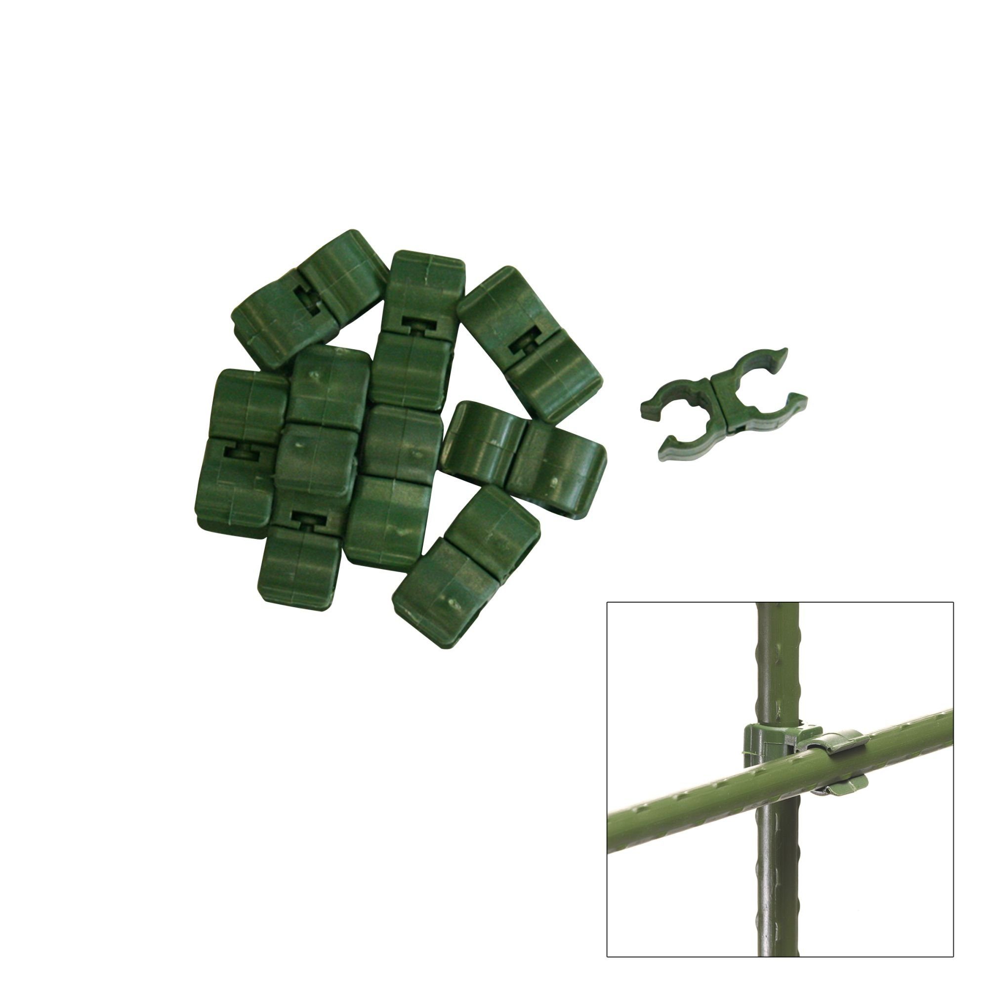 XCLOU Bindedraht, (Set, 10St), Multifunktionsclip, Pflanzenbinder oder Pflanzenklammer, 3x1x1.5 cm