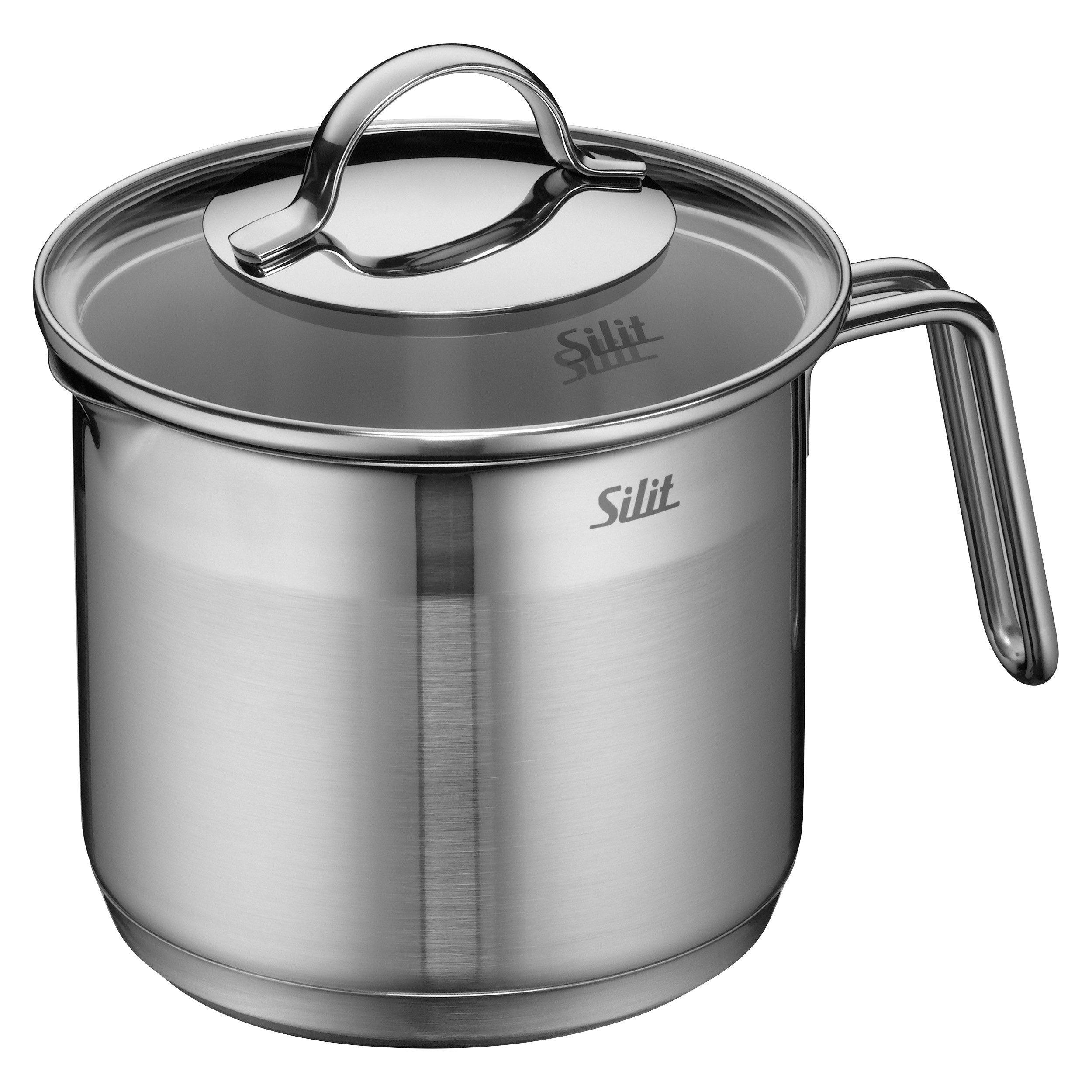Silit Milchtopf Achat, Edelstahl 18/10 (2-tlg), rostfrei, Silitherm-Allherdboden, induktionsgeeignet