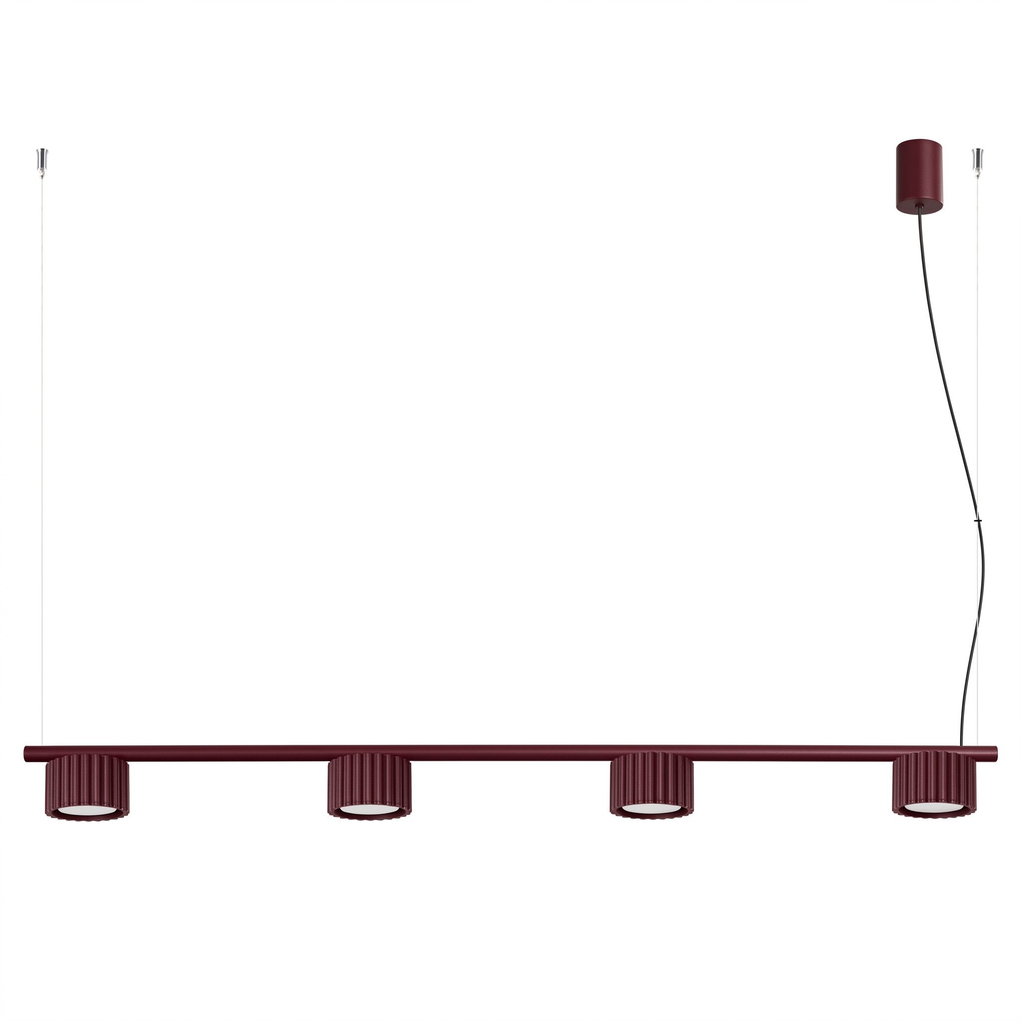 Kronleuchter Kronleuchter AURA 4 burgund Gx53
